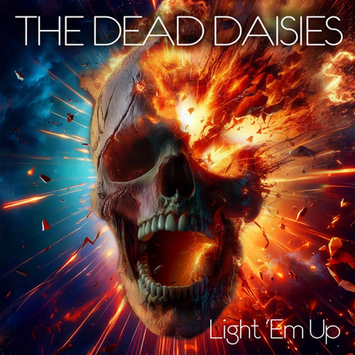 The Dead Daisies Light 'Em Up (Marbled Orange/Red) Vinyl Record
