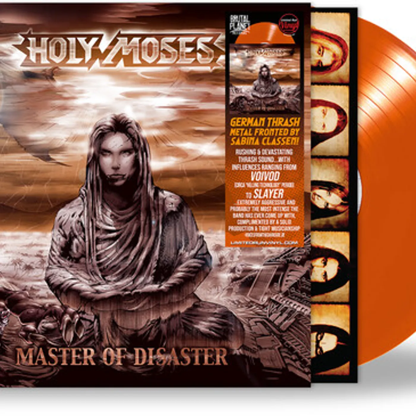 Holy Moses Master Of Disaster - Orange (EP/Limited Edition) Vinyl Record