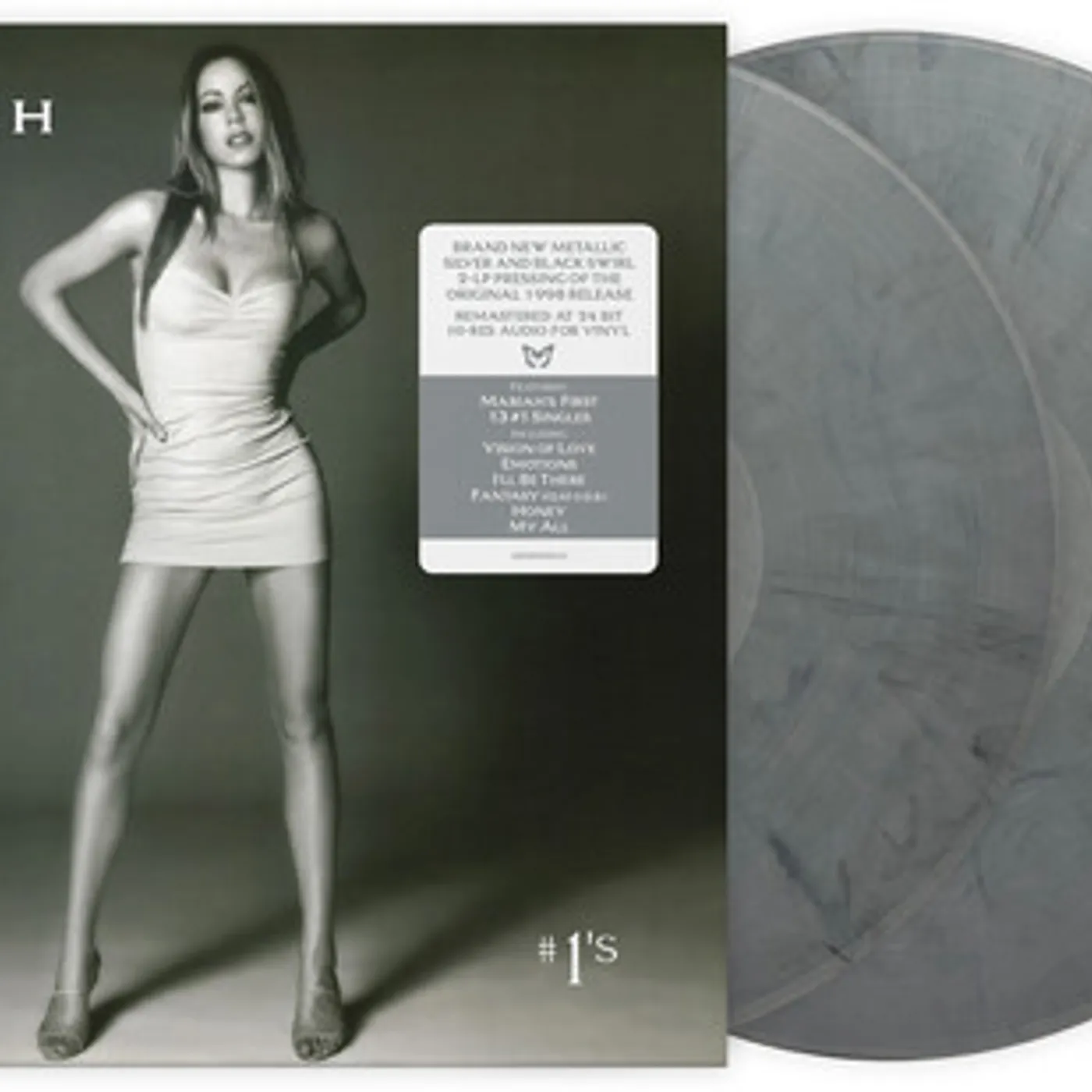 Mariah Carey #1'S (2LP/Silver and Black Swirl) Vinyl Record