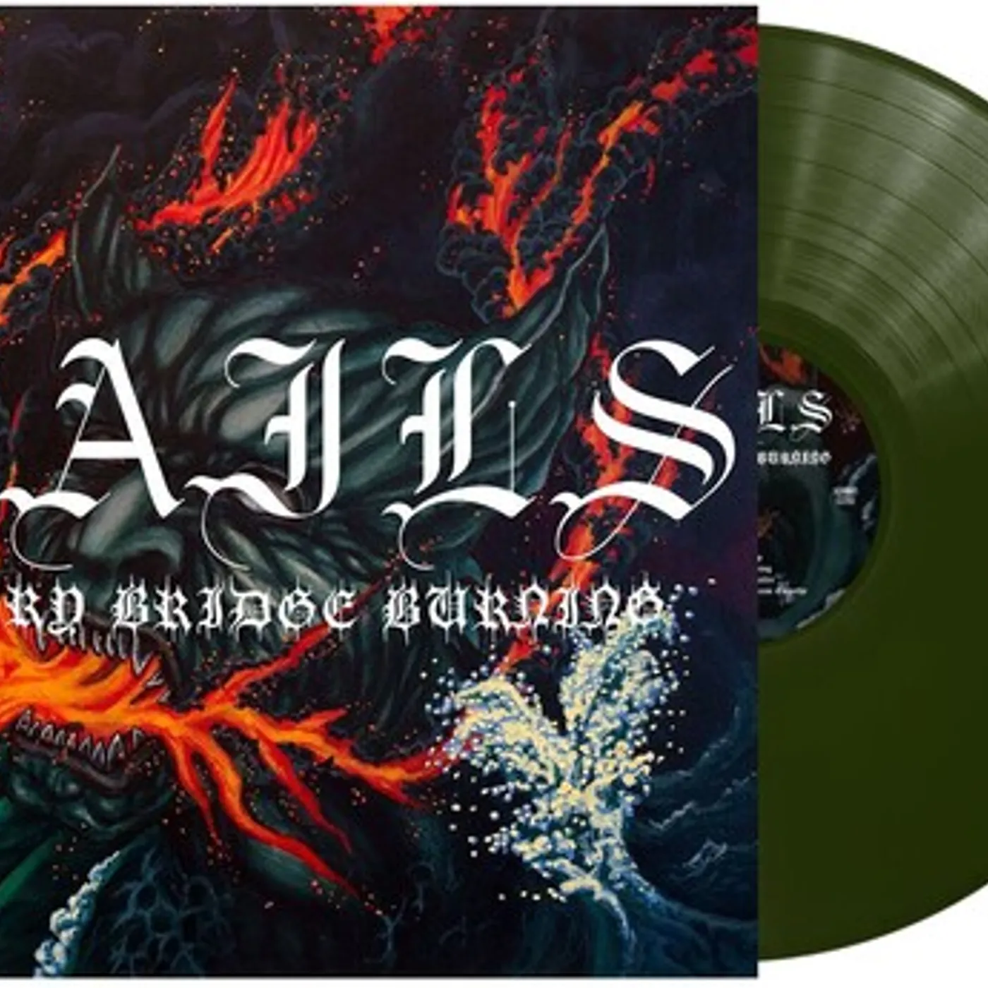 Nails EVERY BRIDGE BURNING - FOREST GREEN Vinyl Record
