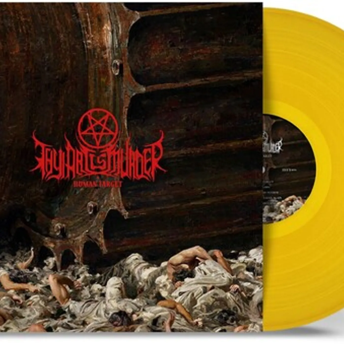 Thy Art Is Murder Human Target (Yellow) Vinyl Record