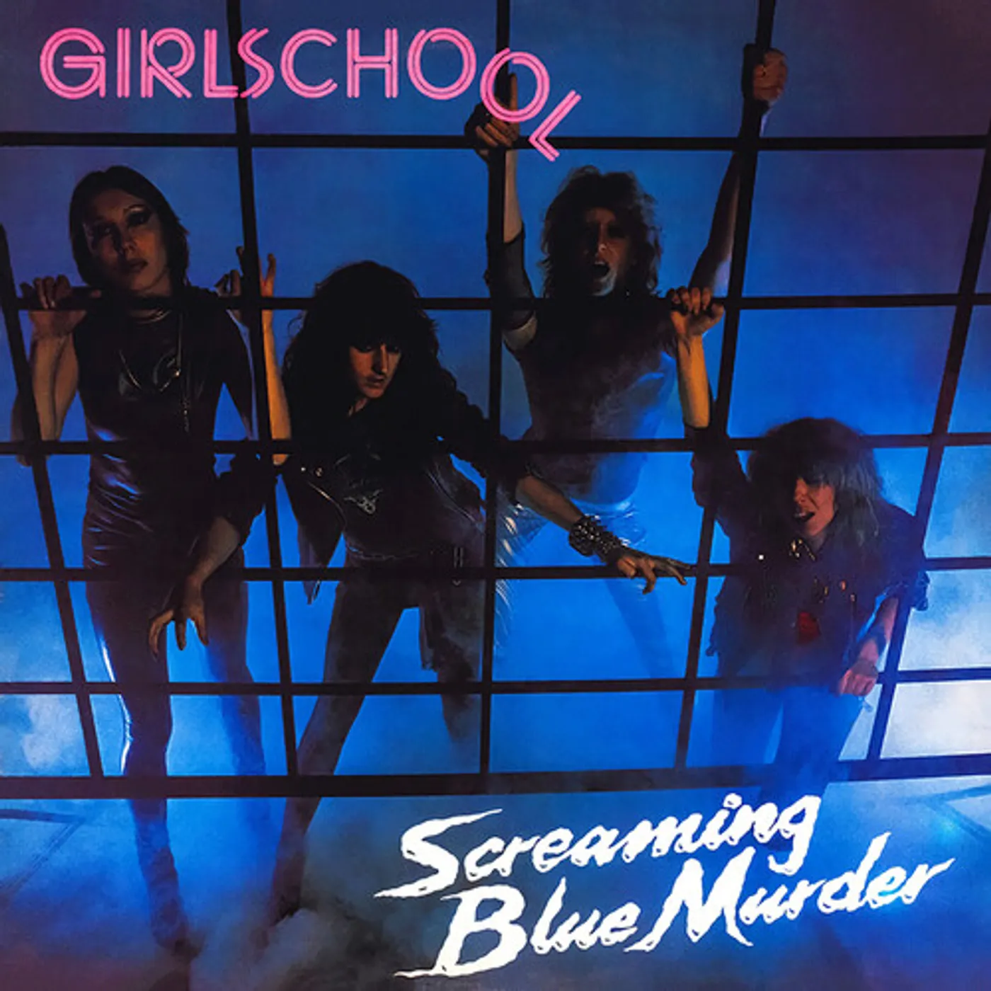 Girlschool SCREAMING BLUE MURDER - MARBLED Vinyl Record