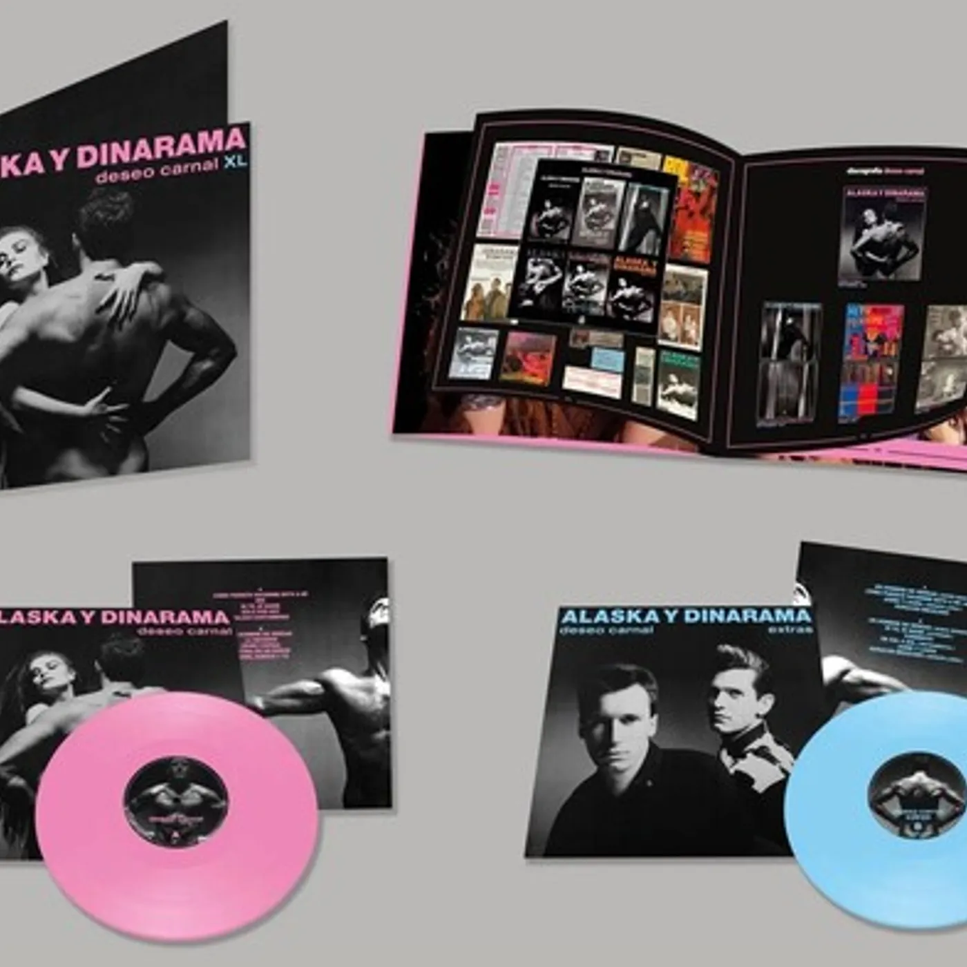 Alaska Y Dinarama Deseo Carnal (2LP/Pink & Blue) Vinyl Record