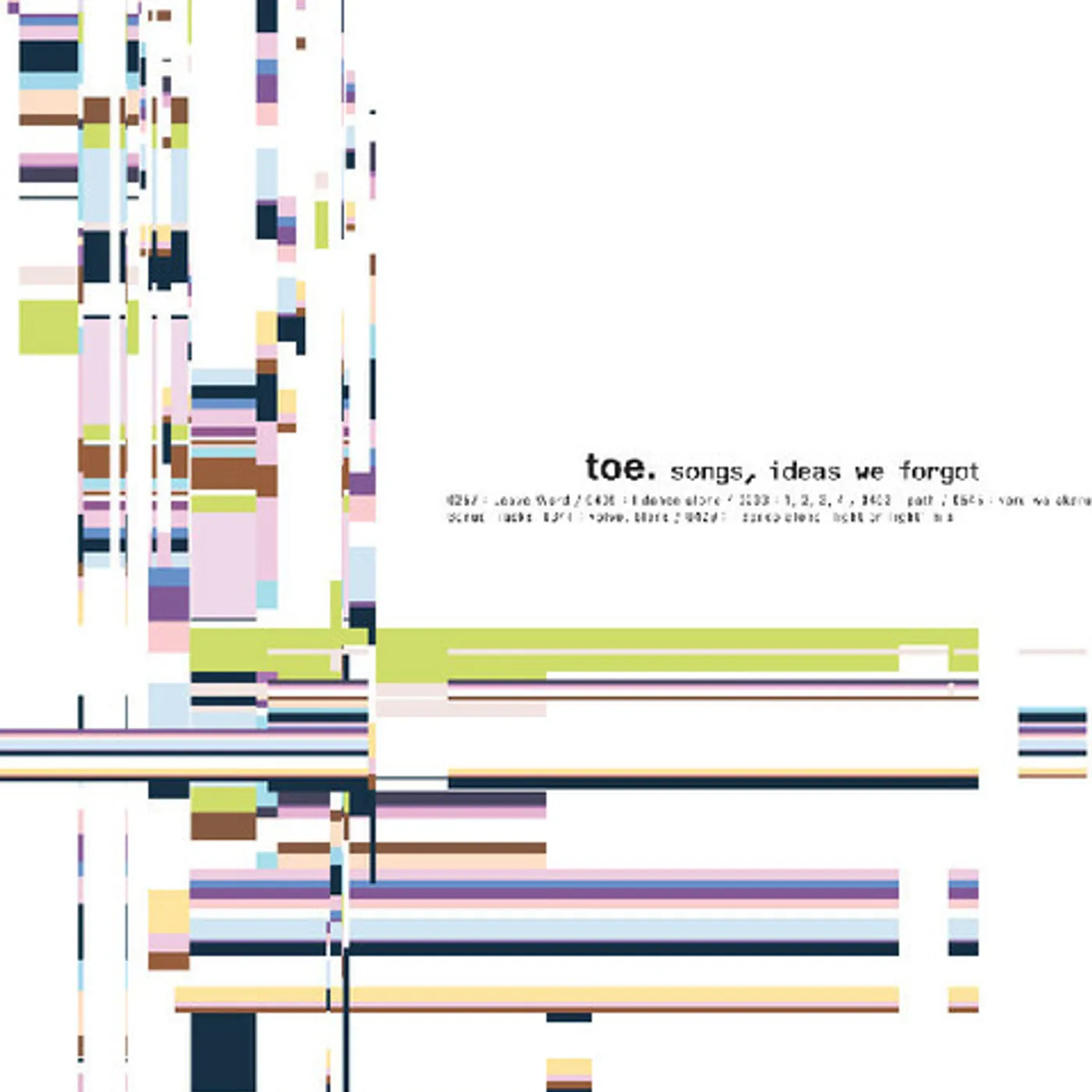 toe SONGS IDEAS WE FORGOT Vinyl Record