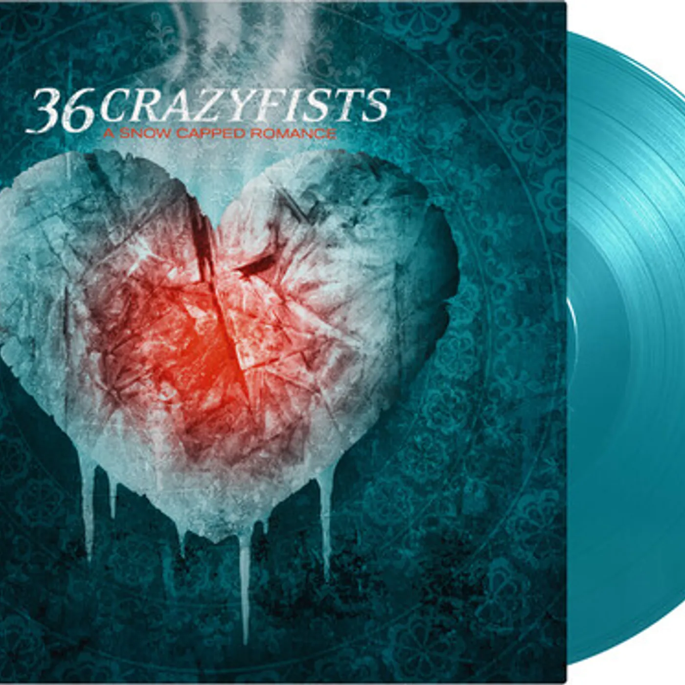 36 Crazyfists Snow Capped Romance (Turquoise) Vinyl Record
