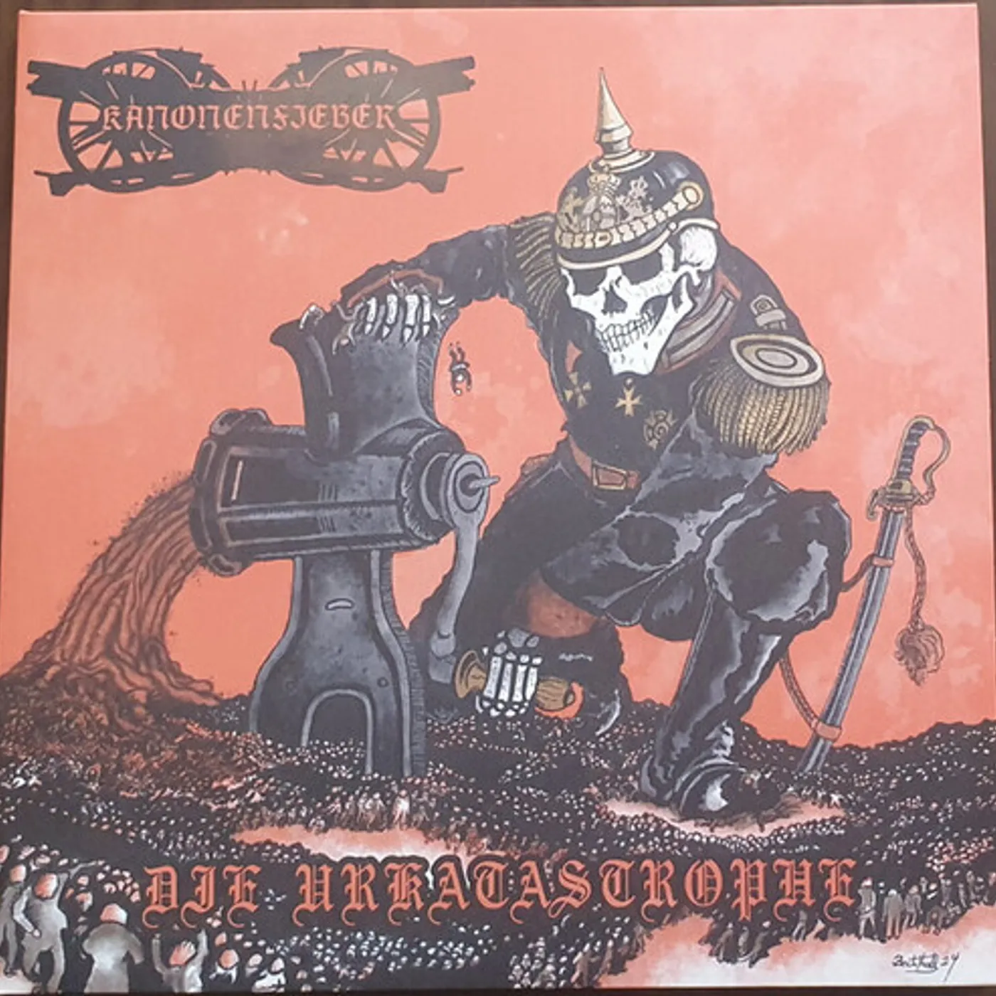 Kanonenfieber Die Urkatastrophe (Limited/Bottle Green-Bone Colored-Black Splatter) Vinyl Record