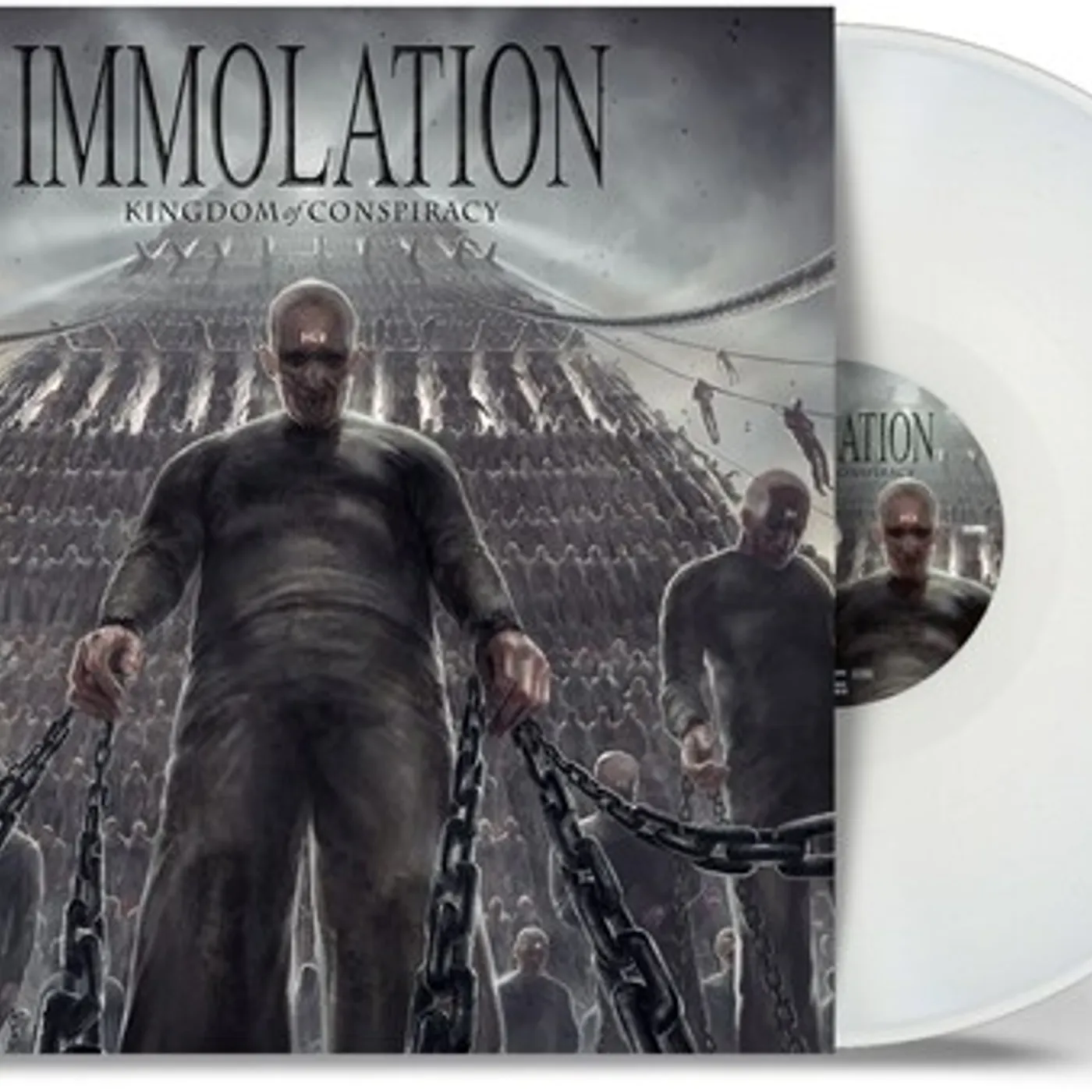 Immolation KINGDOM OF CONSPIRACY - WHITE Vinyl Record