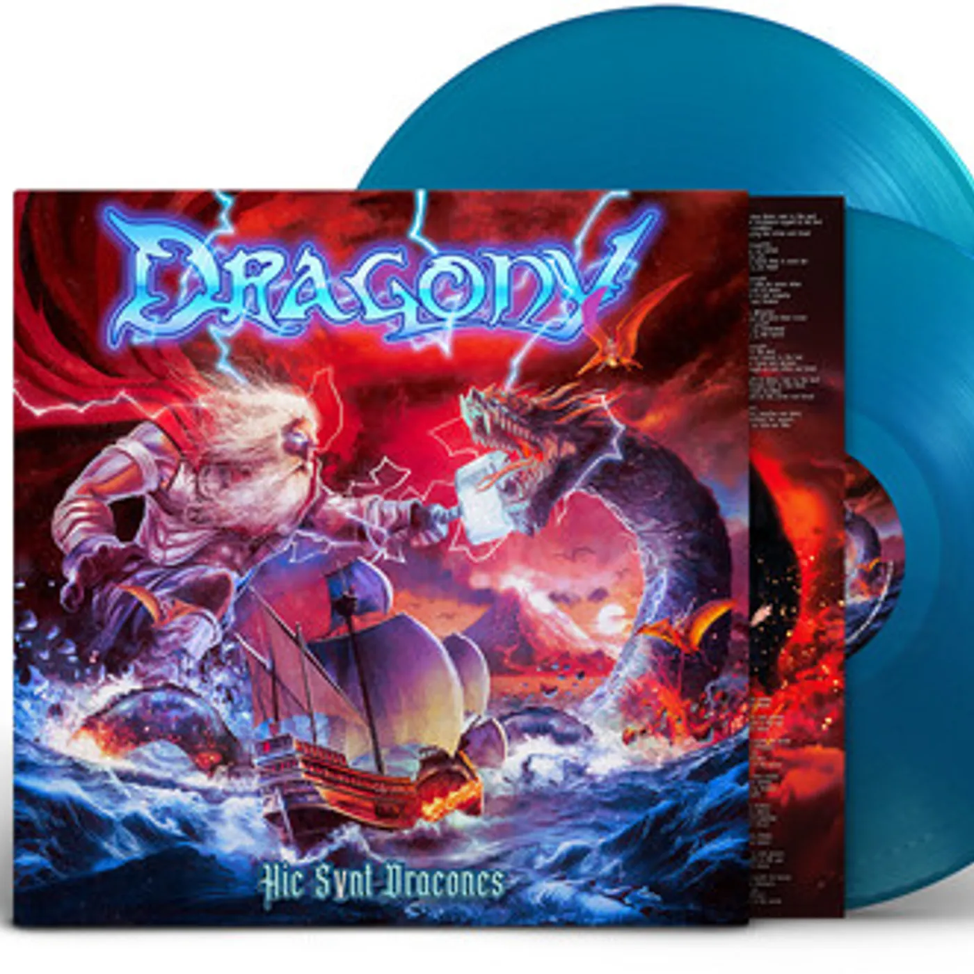 Dragony Hic Svnt Dracones (Blue) Vinyl Record