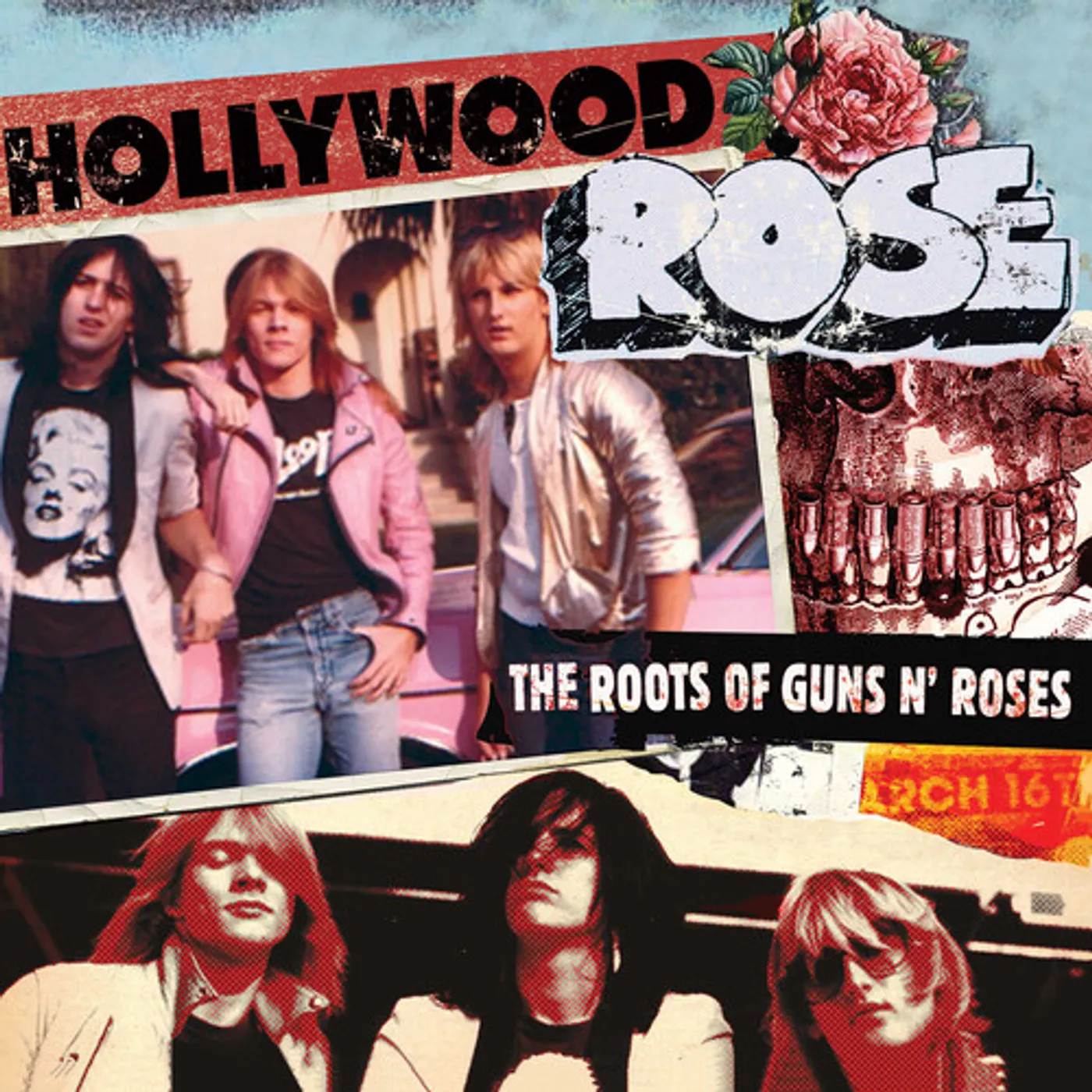 Hollywood Rose The Roots of Guns N' Roses (Red/ White Splatter) Vinyl Record