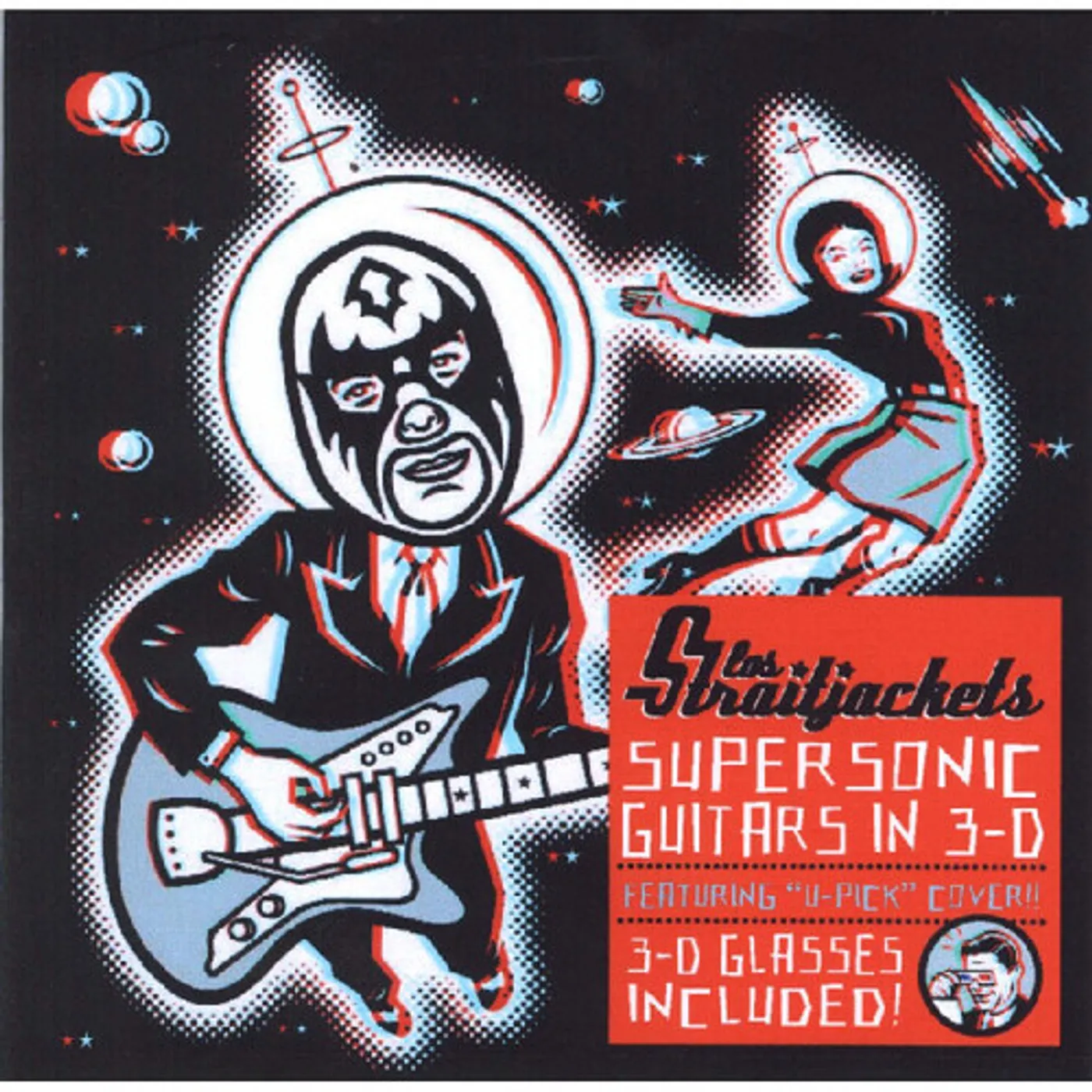 Los Straitjackets SUPERSONIC GUITARS IN 3-D Vinyl Record