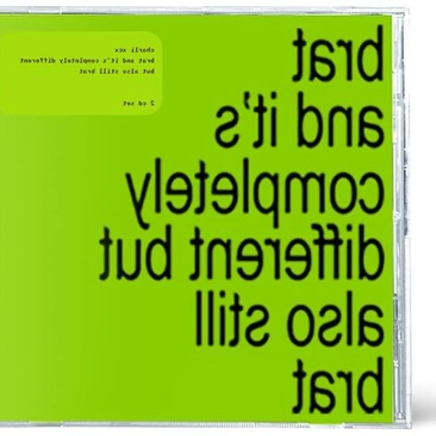 Charli xcx BRAT AND ITS COMPLETELY DIFFERENT BUT ALSO STILL CD