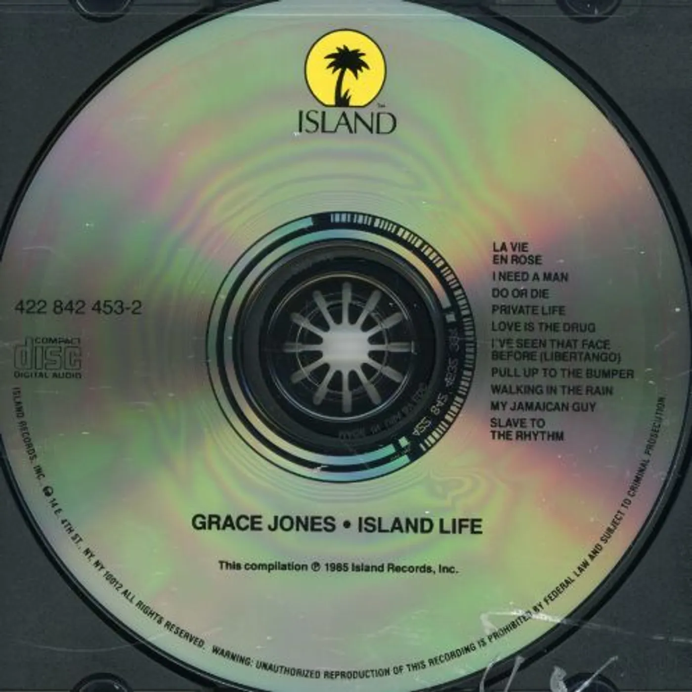 Grace Jones ISLAND LIFE CD