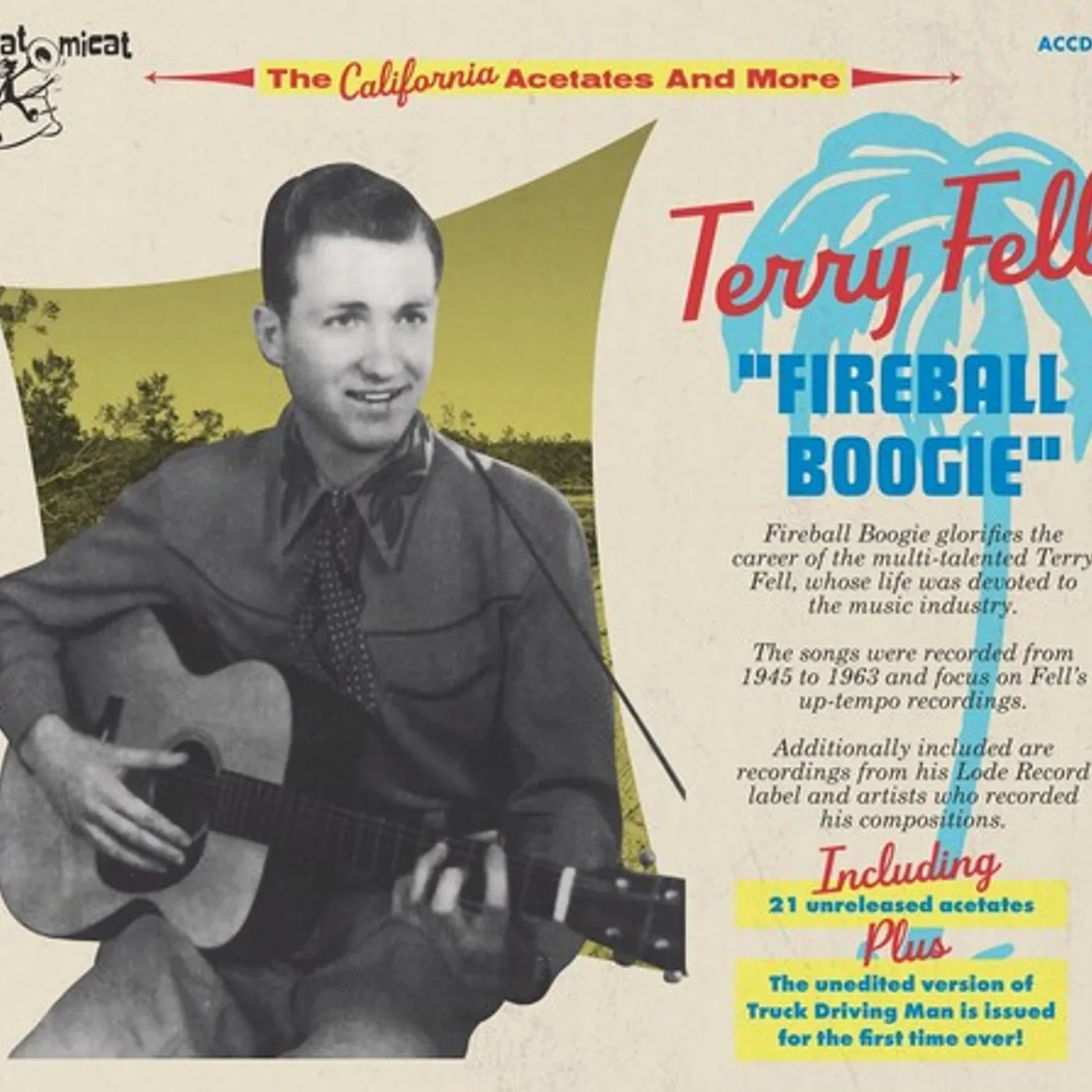 Terry Fell FIREBALL BOOGIE CD