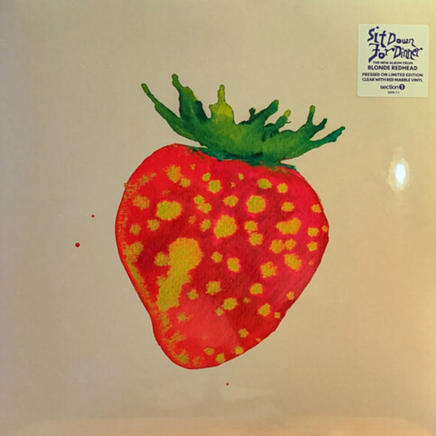 Blonde Redhead Sit Down for Dinner (Red/Clear Marble) Vinyl Record