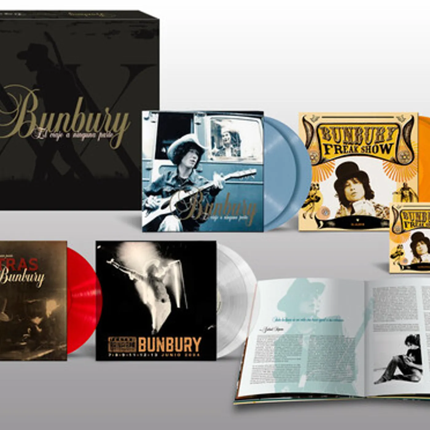 Bunbury El Viaje A Ninguna Parte: XX Aniversario - 7lp+DVD Vinyl Record
