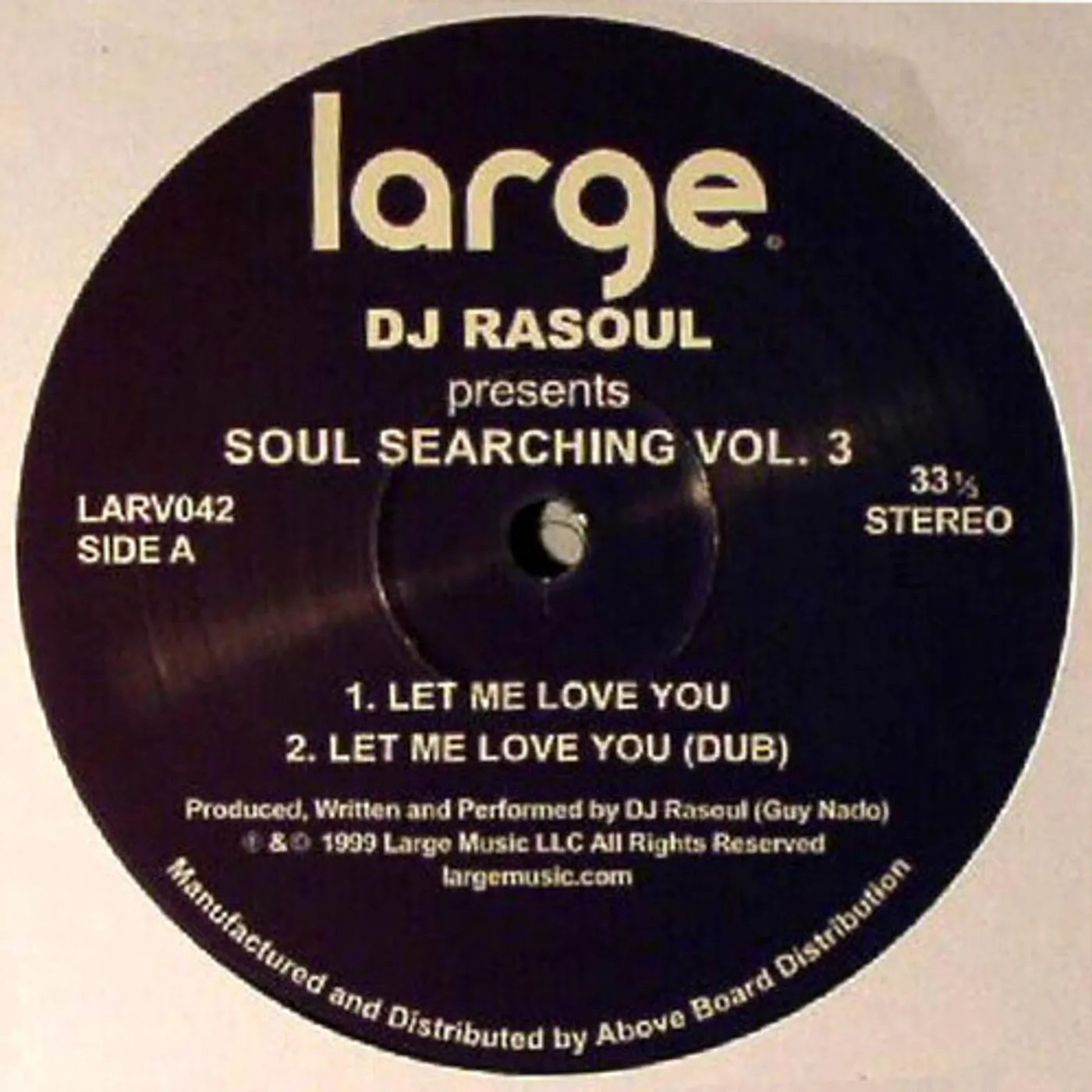 DJ Rasoul SOUL SEARCHING VOL. 3 Vinyl Record