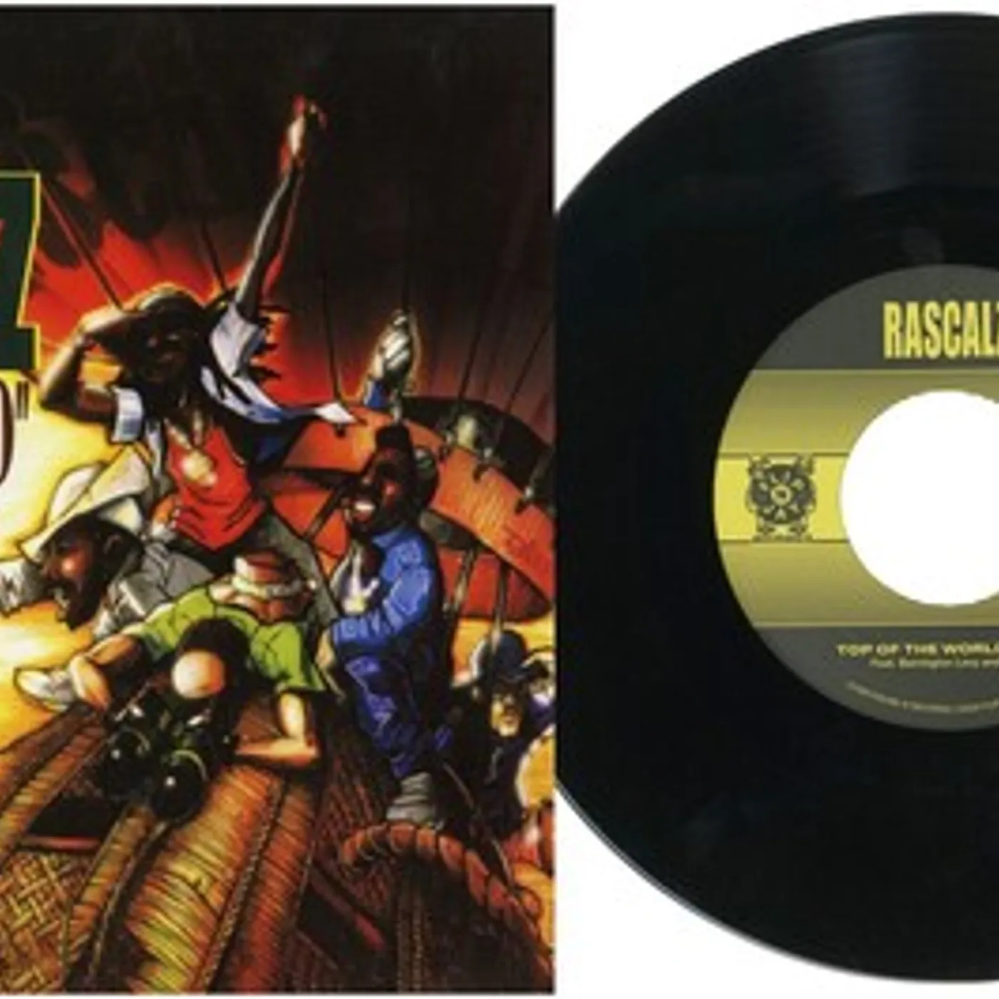Rascalz TOP OF THE WORLD / GUNNFINGA Vinyl Record