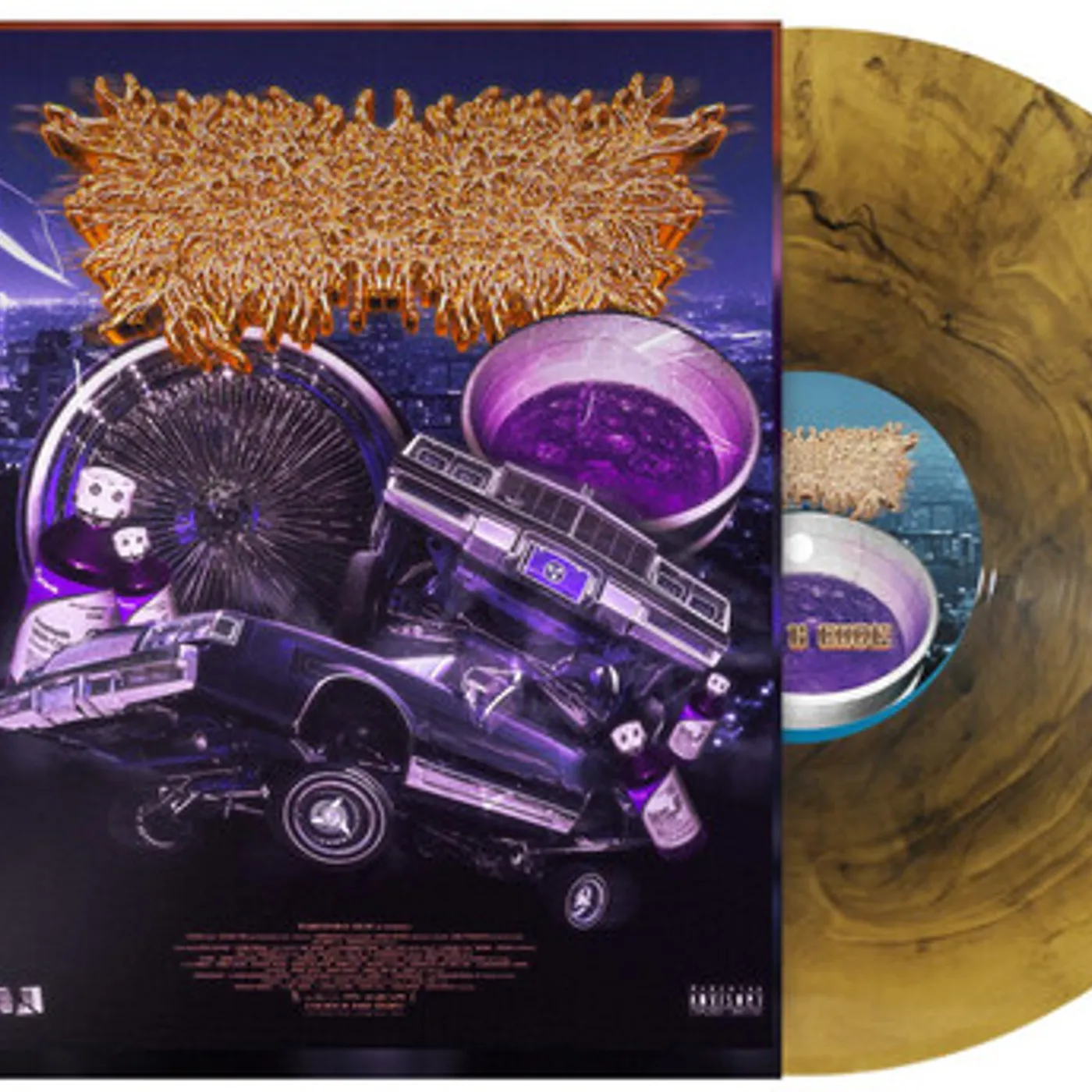 PeelingFlesh G Code (Limited Edition, Orange & Yellow Swirl) Vinyl Record