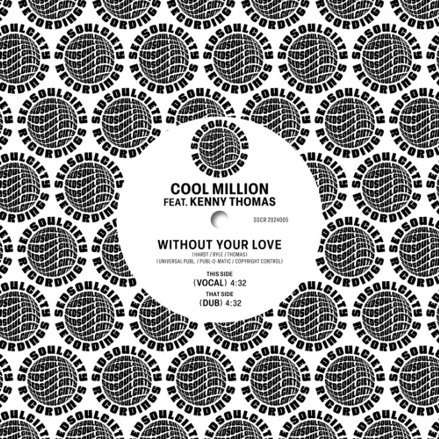 Cool Million WITHOUT YOUR LOVE Vinyl Record