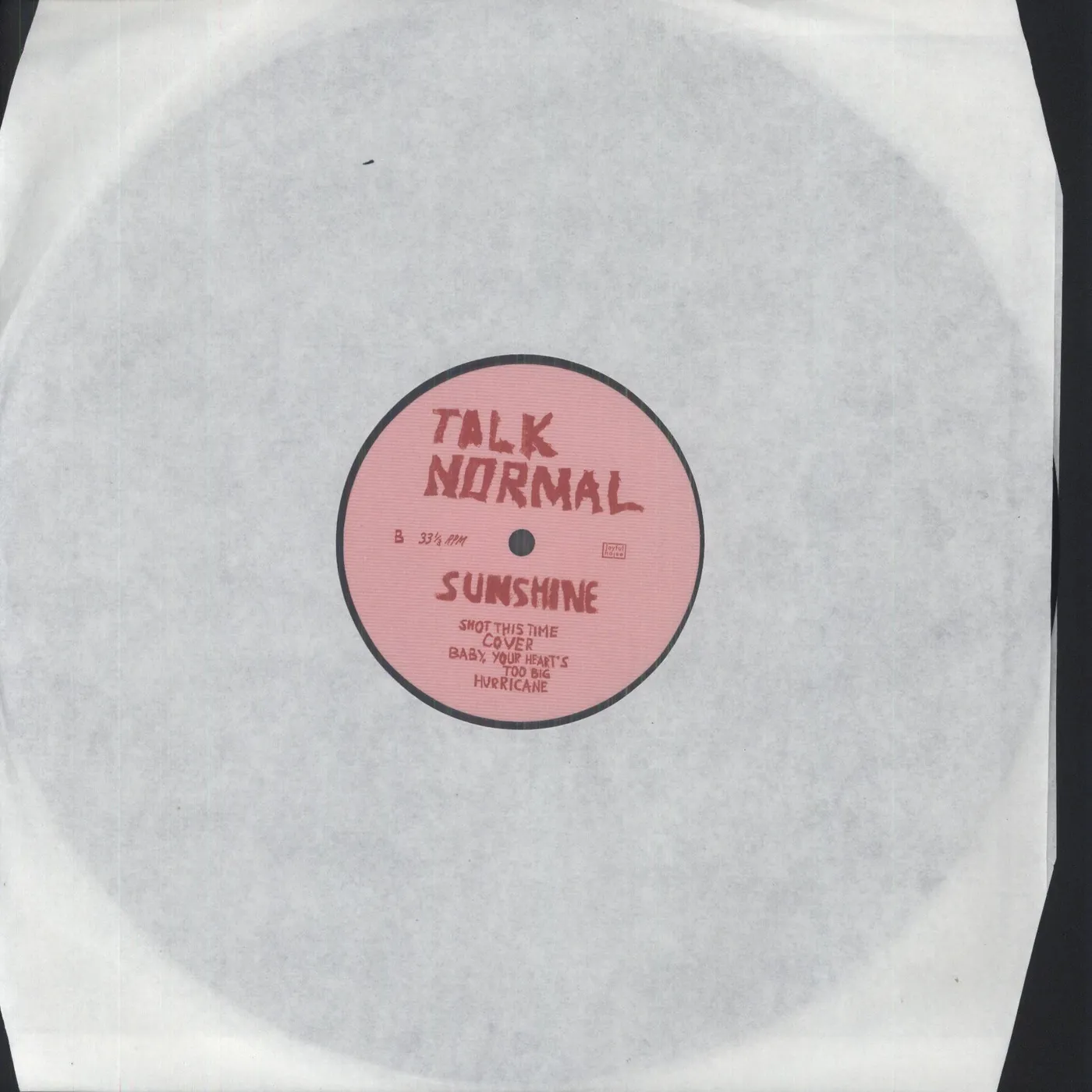 Talk Normal Sunshine Vinyl Record