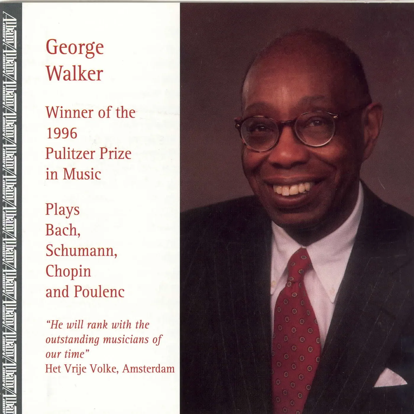 George Walker COMPOSER AS PERFORMER CD