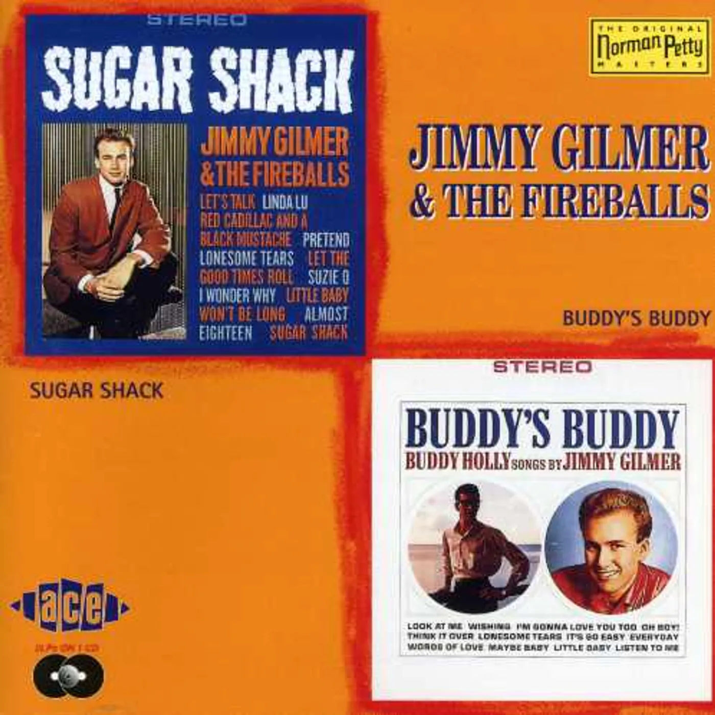 Jimmy Gilmer SUGAR SHACK / BUDDY'S BUDDY CD