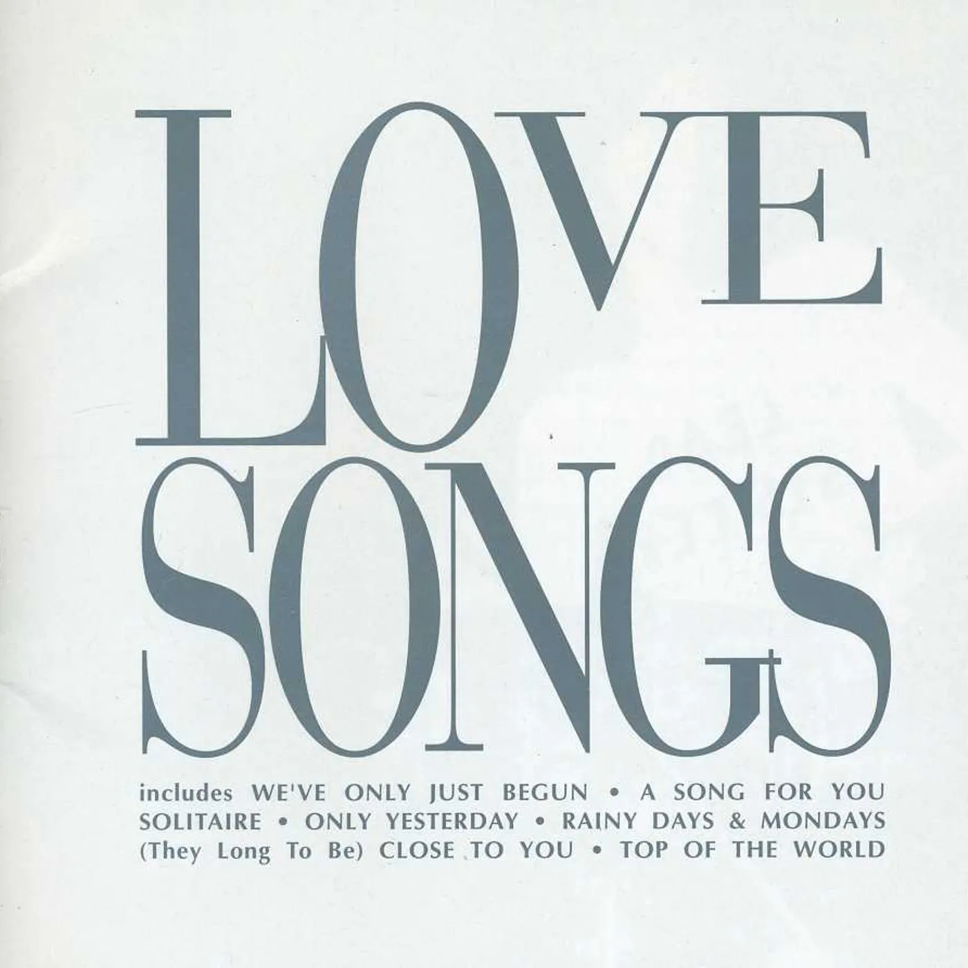 Carpenters LOVE SONGS CD