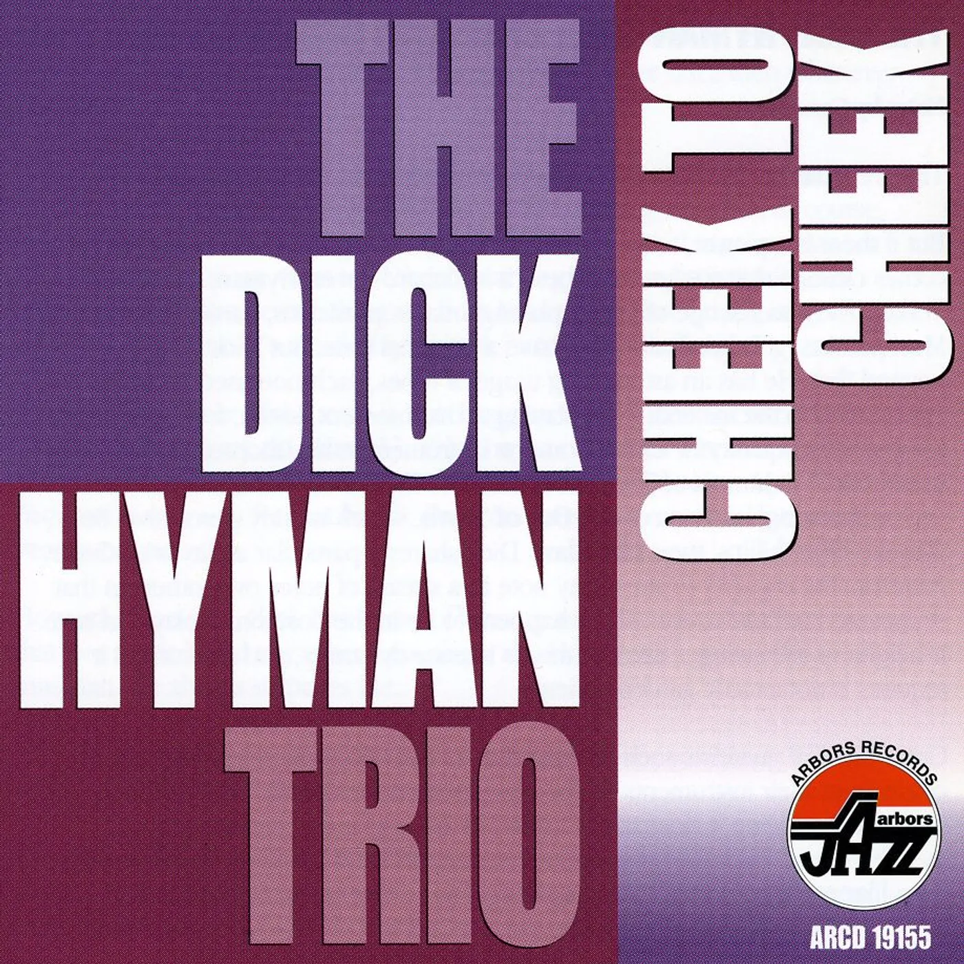 Dick Hyman CHEEK TO CHEEK CD