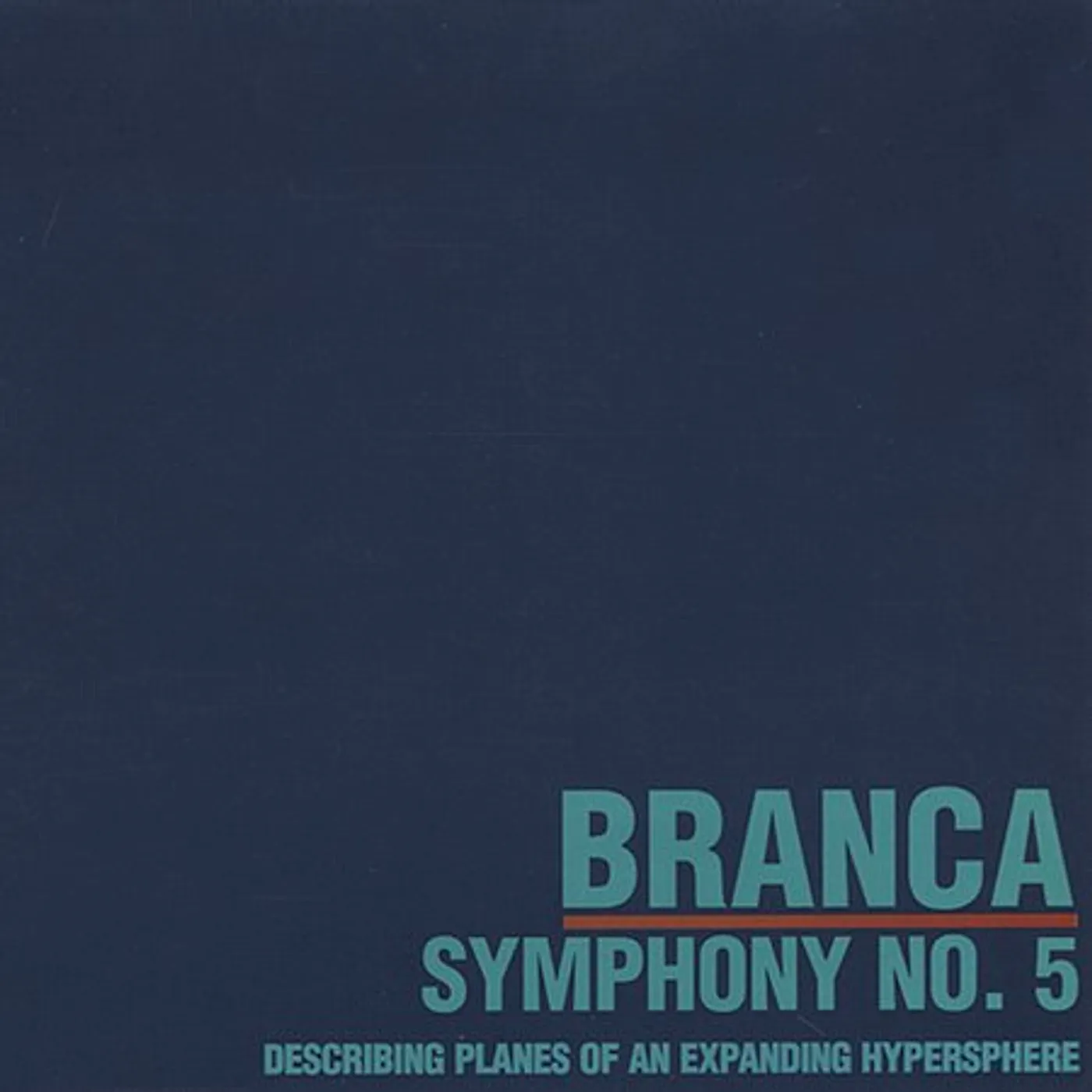 Glenn Branca SYMPHONY 5 CD