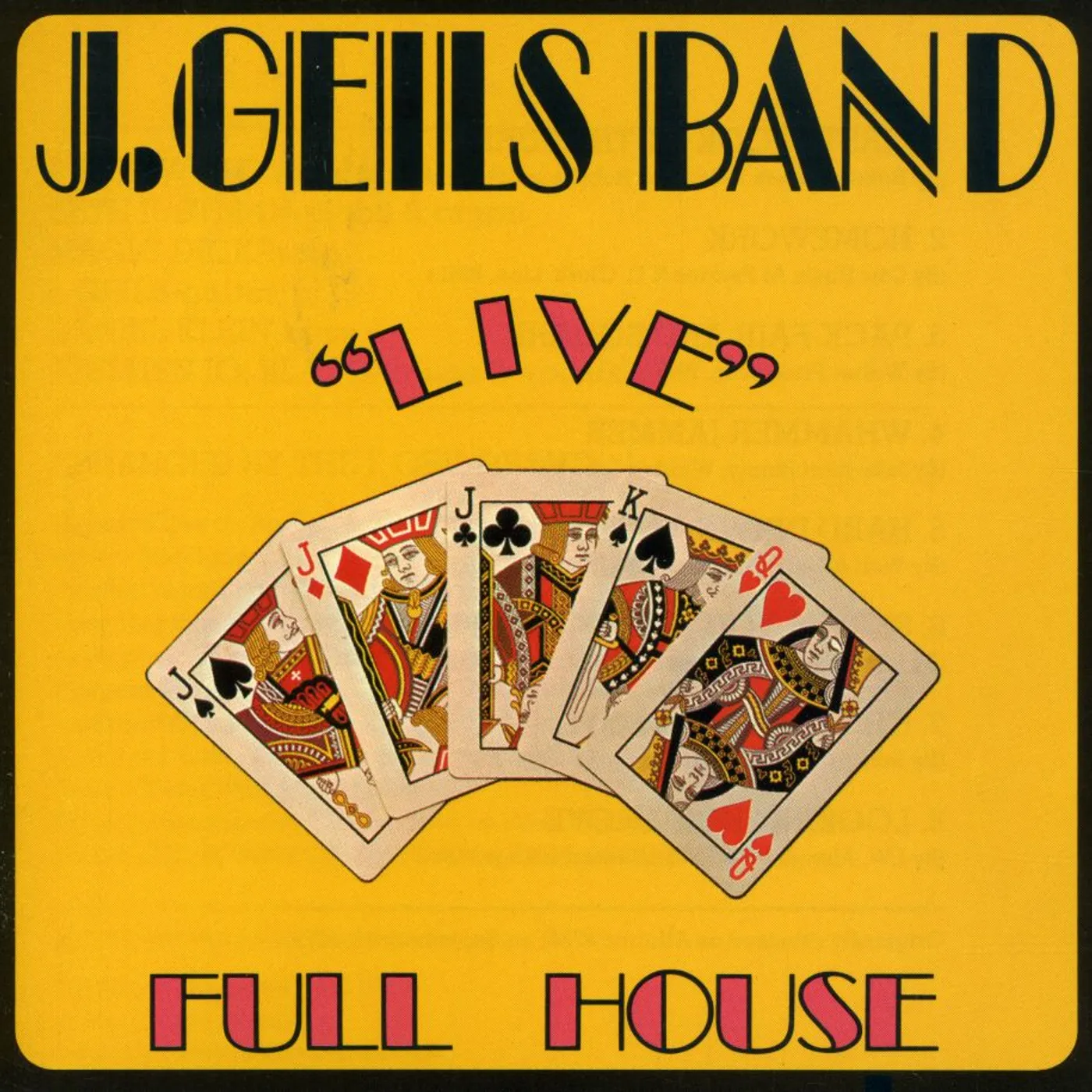 J.Geils FULL HOUSE LIVE CD