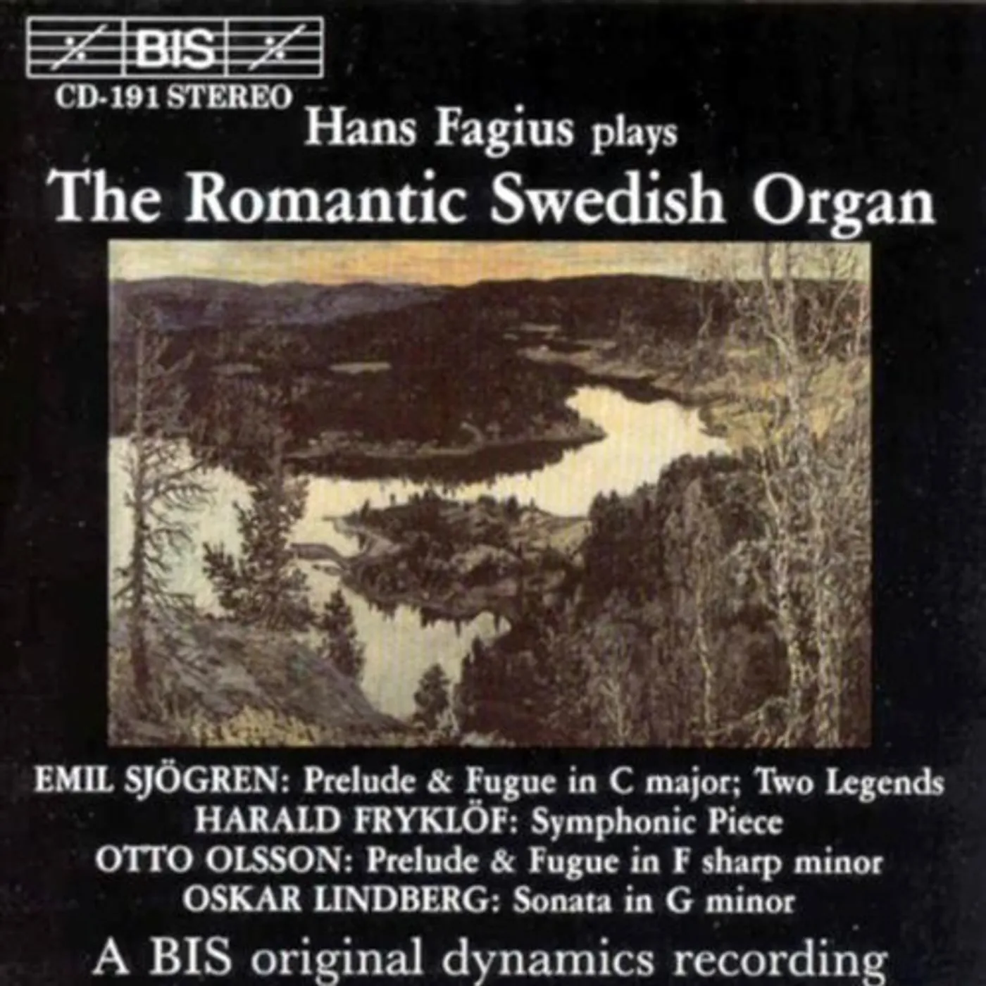 Hans Fagius ROMANTIC SWEDISH ORGAN CD