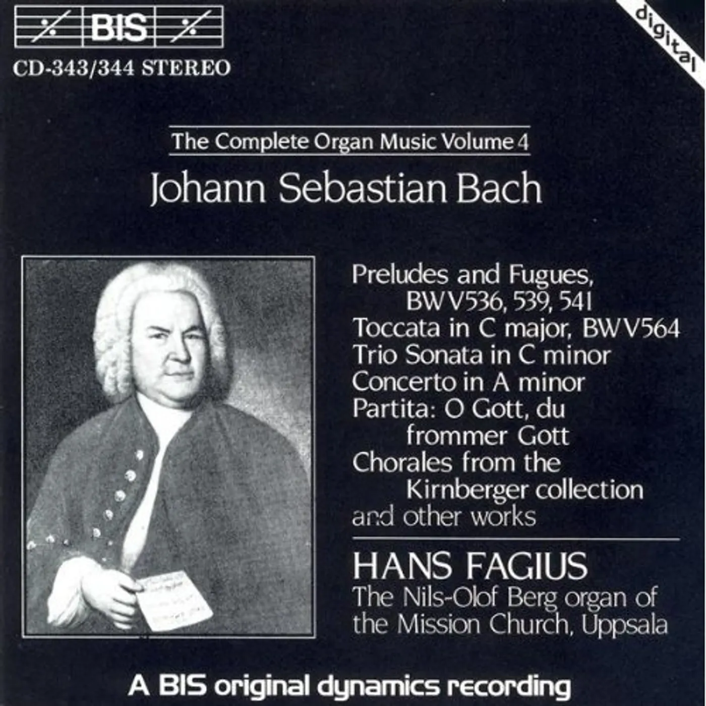 J.S. Bach V 4: COMPLETE ORGAN MUSIC (PRE CD