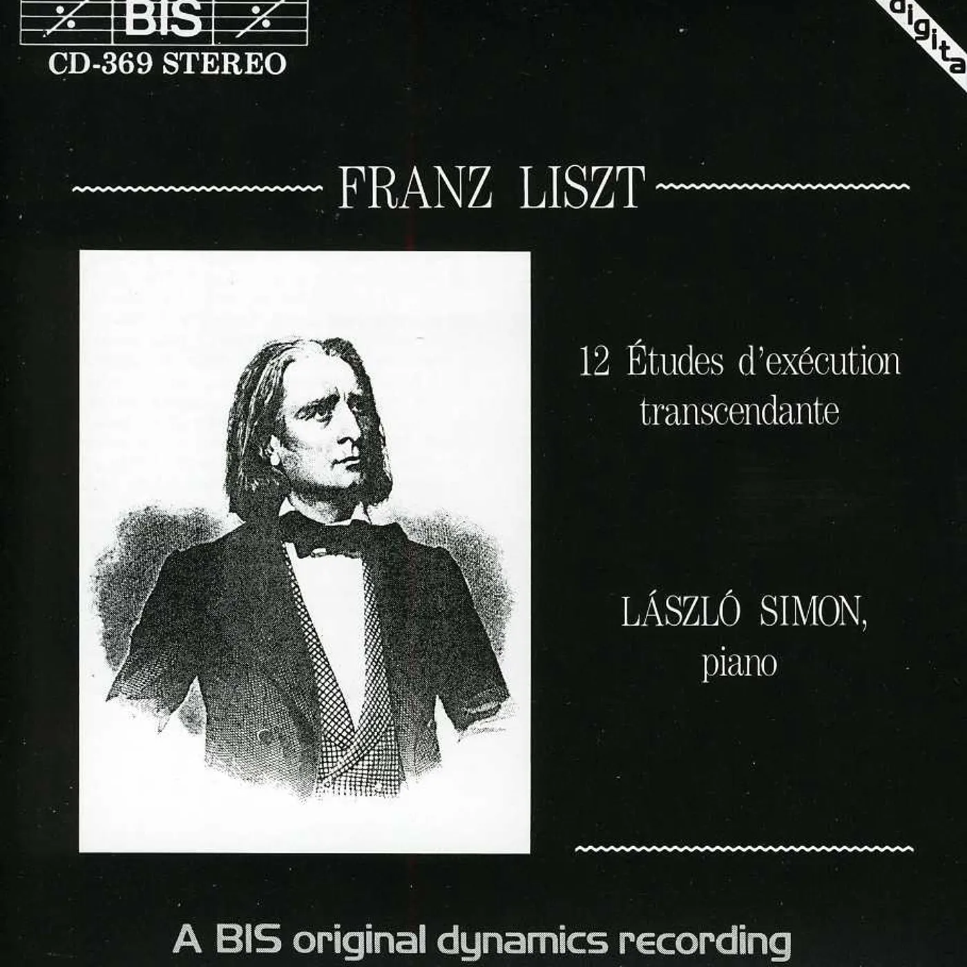 Franz Liszt 12 ETUDES DEXECUTION TRANSCEND CD