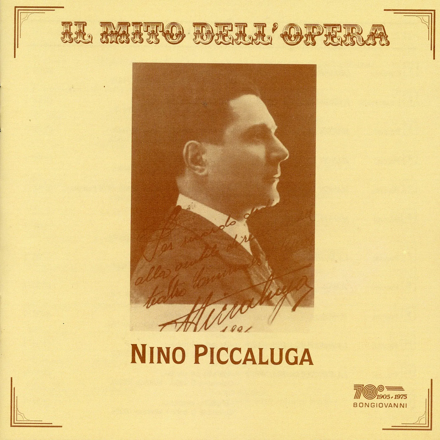 Nino Piccaluga OPERA ARIAS CD