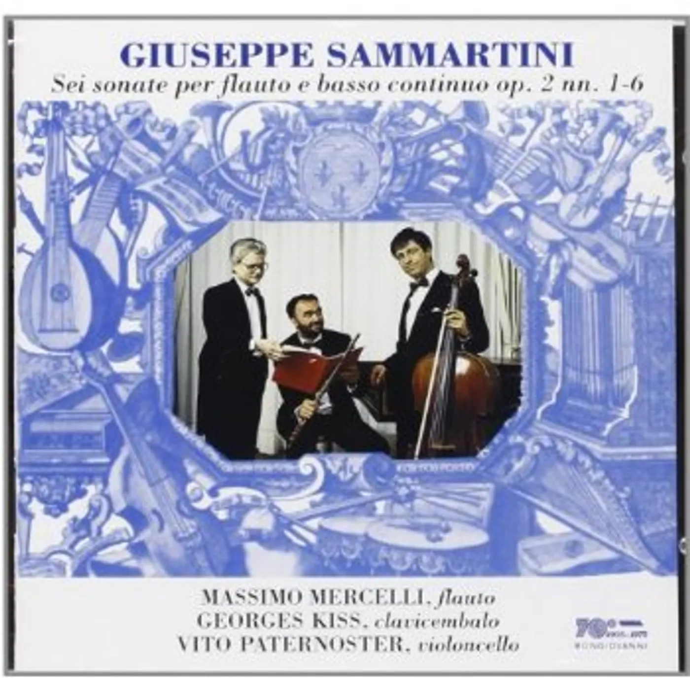 Giuseppe Sammartini SONATE PER FLAUTO E BASSO CONT CD