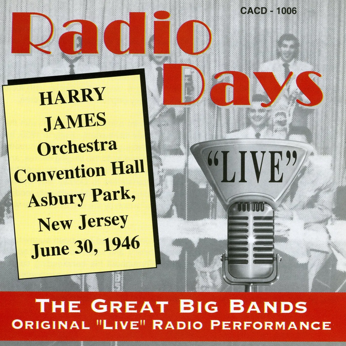 Harry James CONVENTION HALL CD