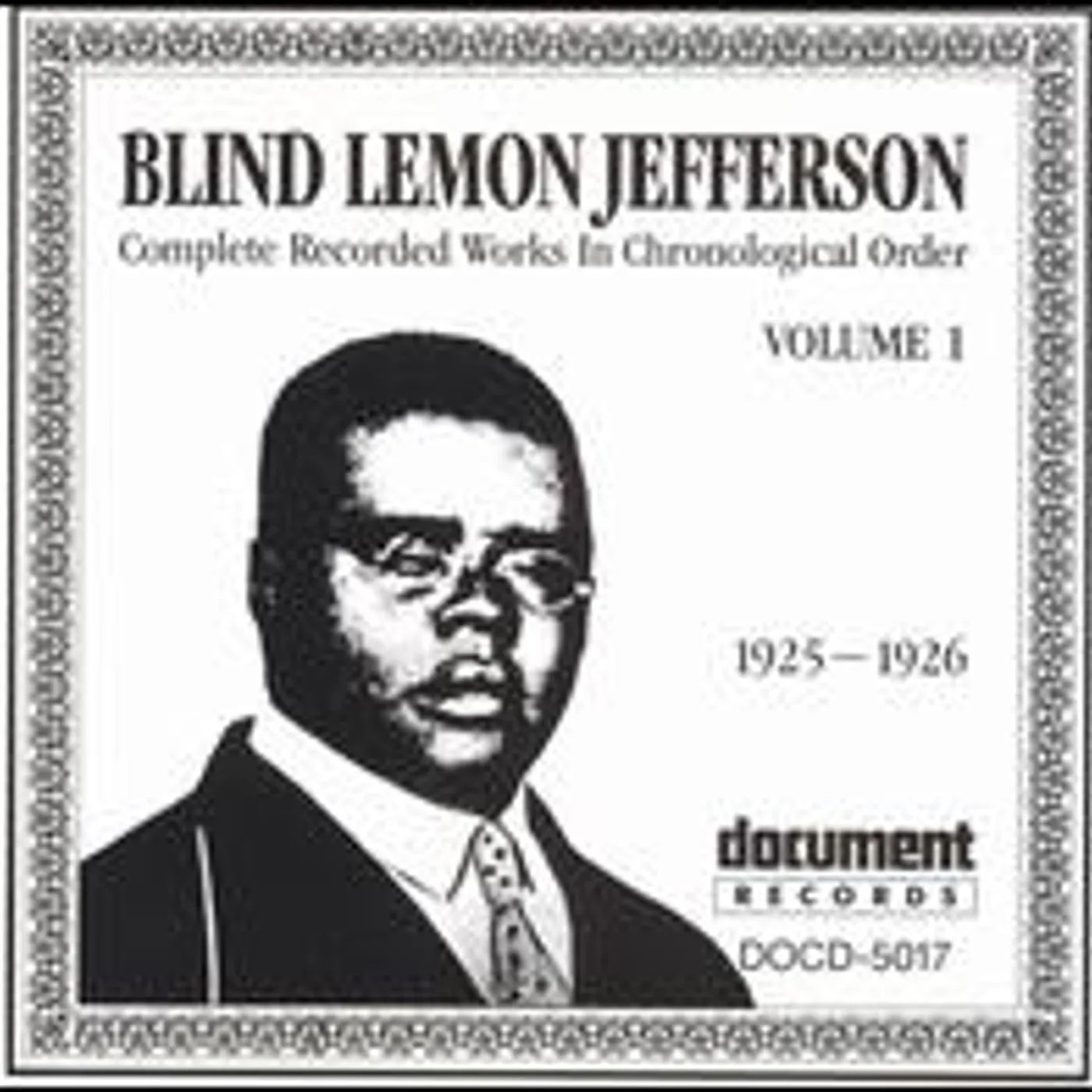 Blind Lemon Jefferson COMPLETE RECORDED 1 CD