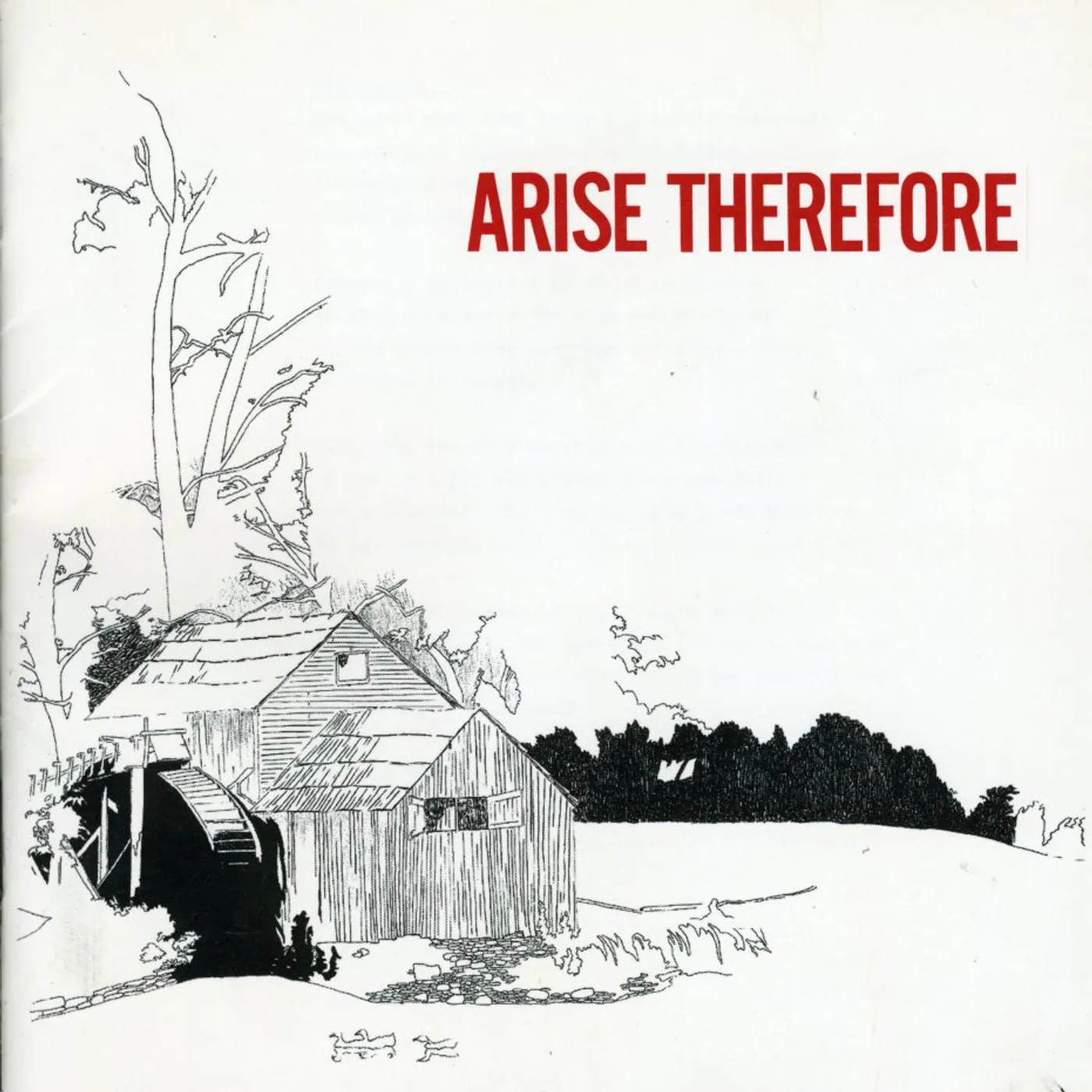 Bonnie Prince Billy ARISE THEREFORE CD