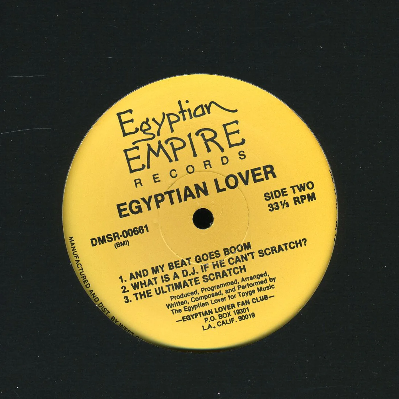 Egyptian Lover EGYPT EGYPT / WHAT IS A DJ / ULTIMATE SCRATCH Vinyl Record