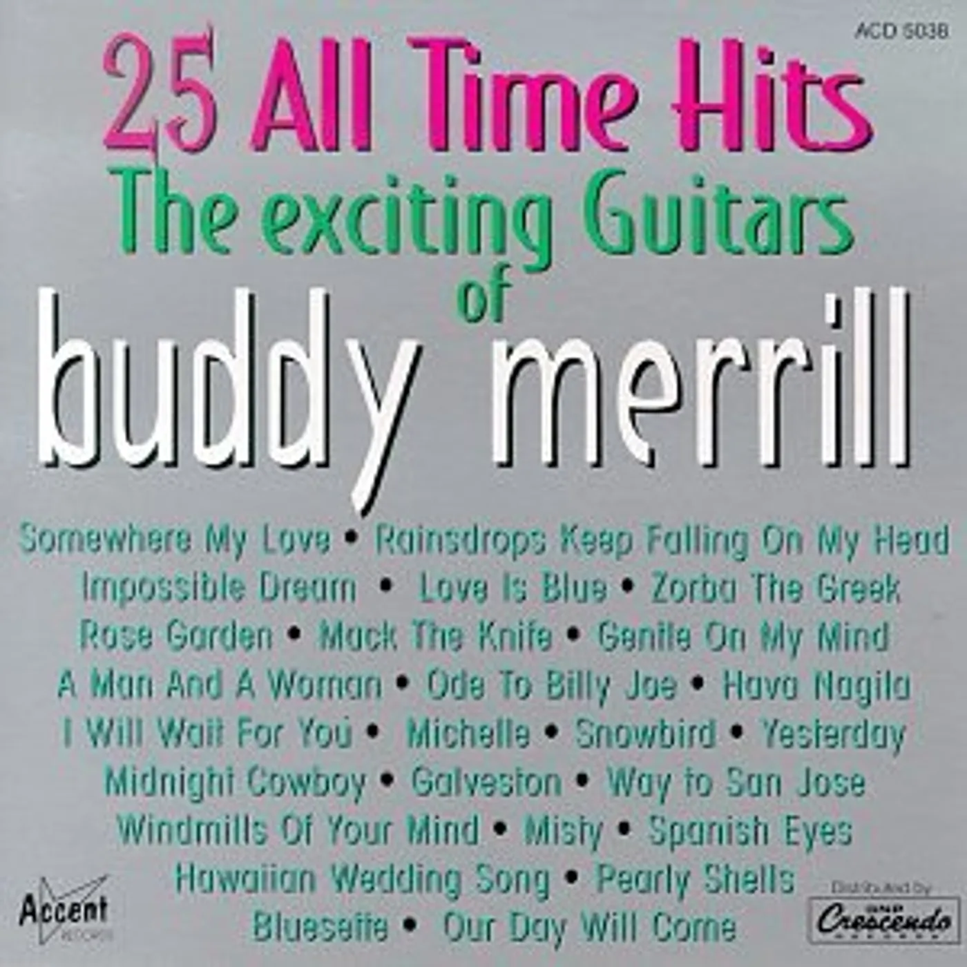 Buddy Merrill EXCITING GUITARS CD