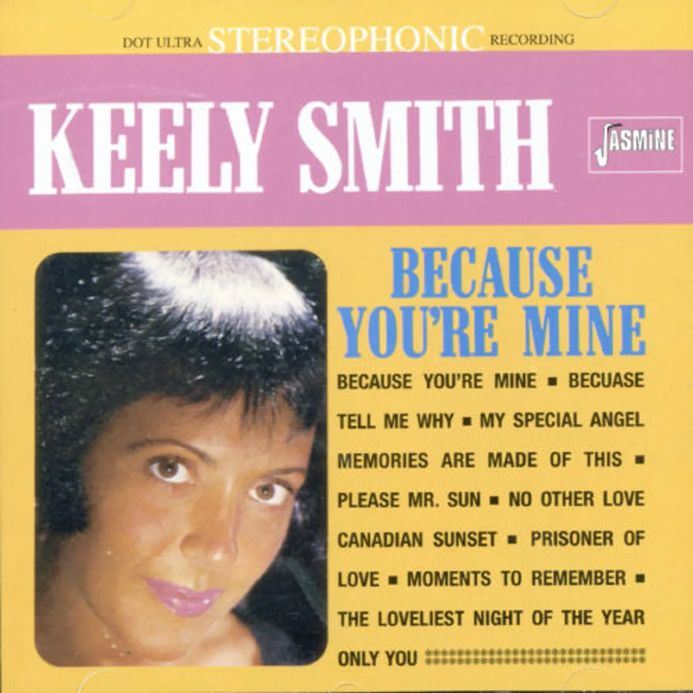 Keely Smith BECAUSE YOU'RE MINE CD
