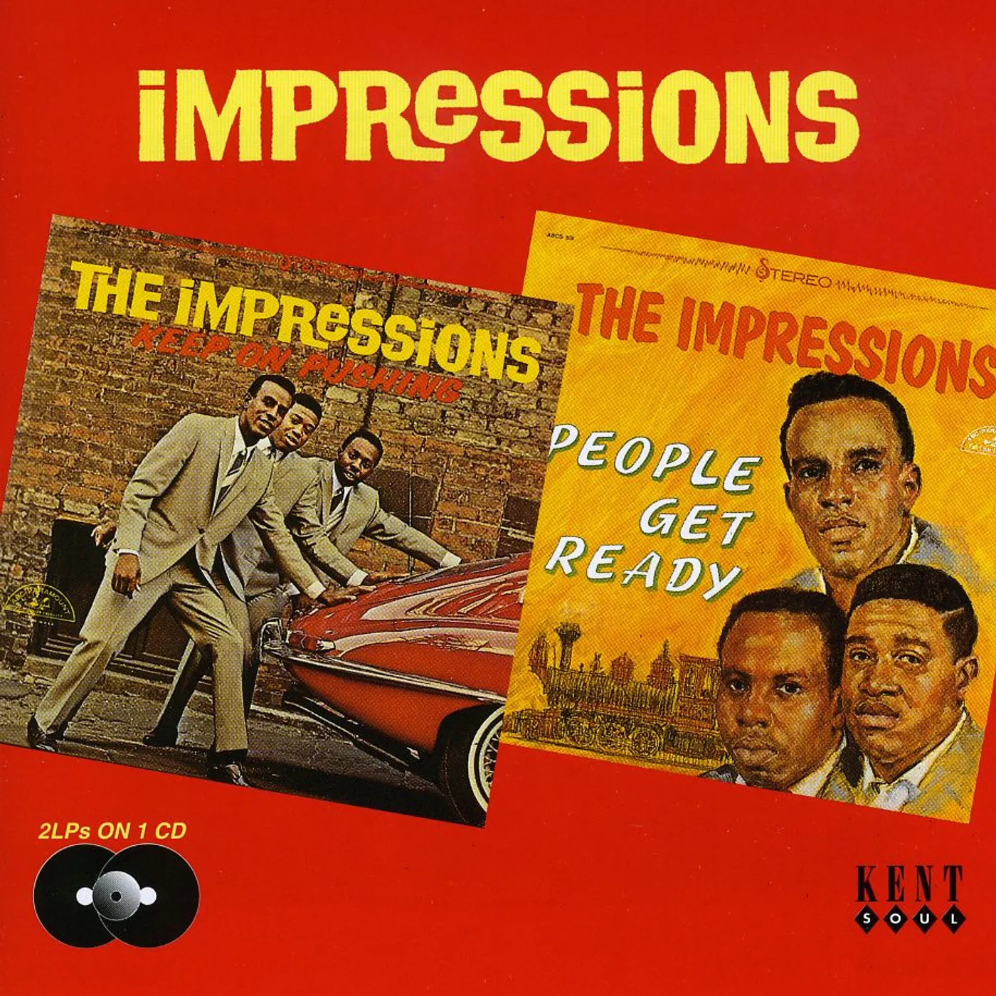 The Impressions KEEP ON PUSHING / PEOPLE GET READY CD
