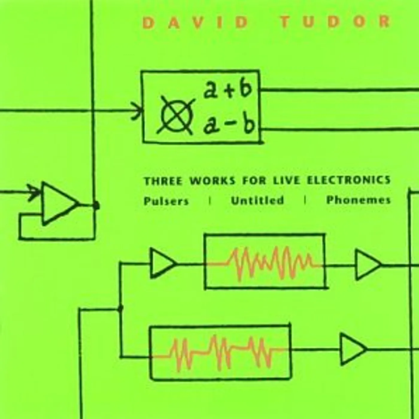 David Tudor 3 WORKS FOR LIVE ELECTRONICS CD