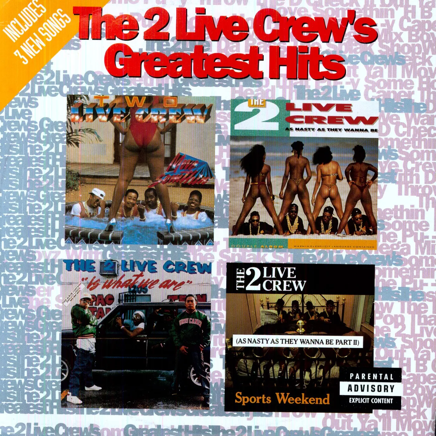 2 LIVE CREW Greatest Hits Vinyl Record