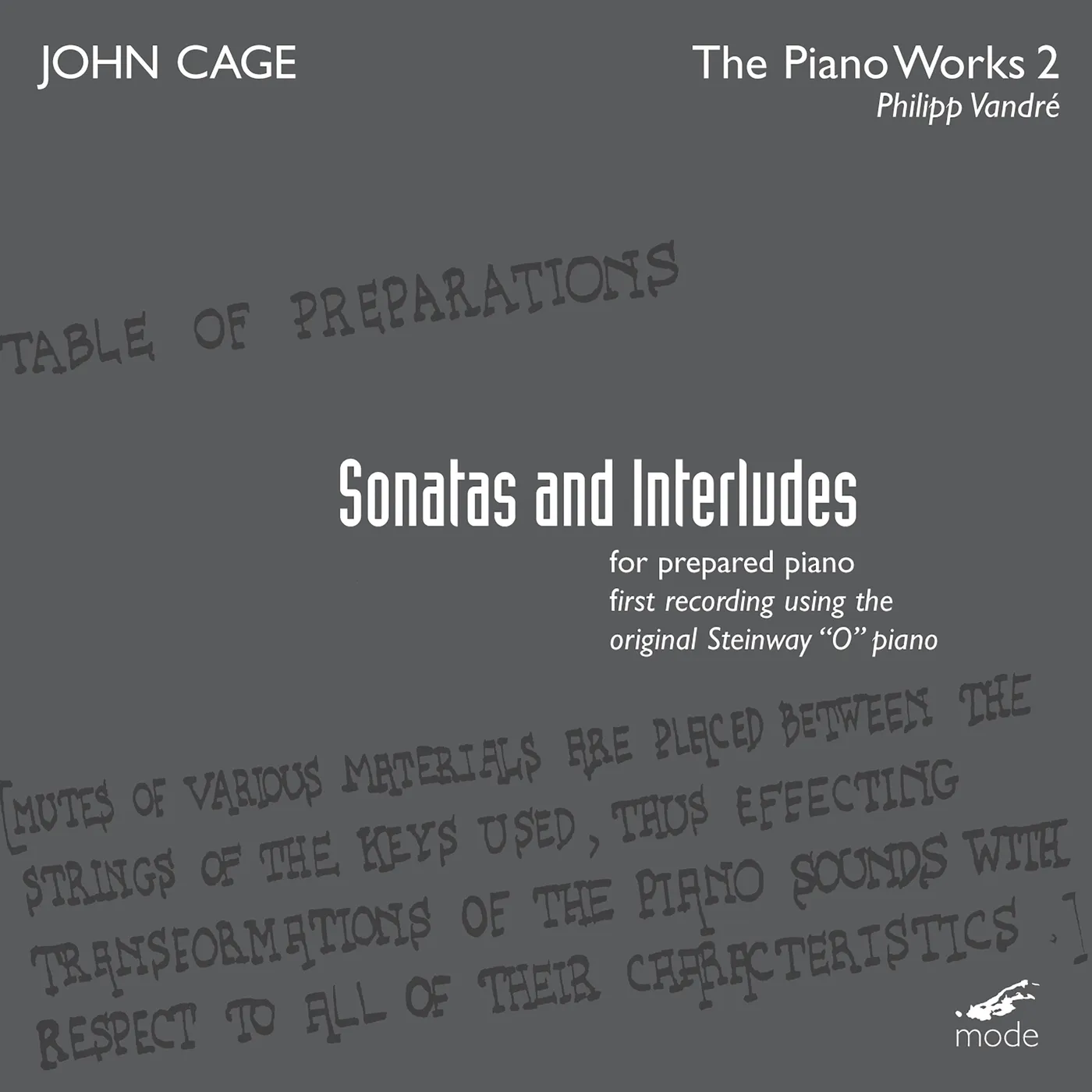 Cage PIANO WORKS 2 CD