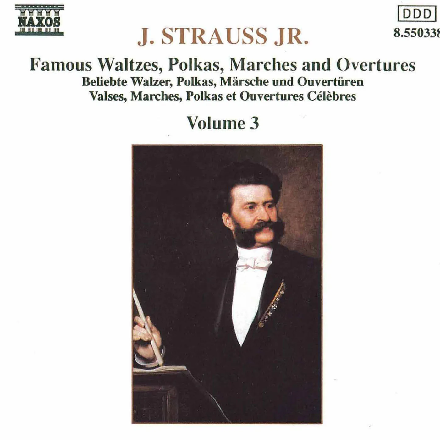 Johann Strauss WALTZES, POLKAS, MARCHES & OVERTURES 3 CD