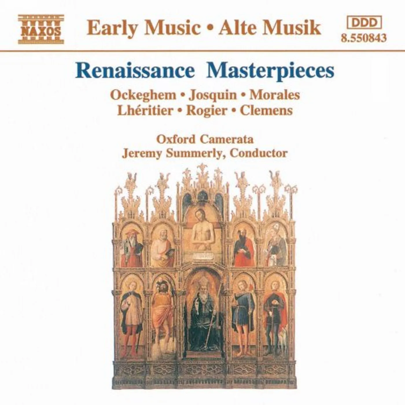 Jeremy Summerly OXFORD CAMERATA "RENAISSANCE MASTERPIECES" CD