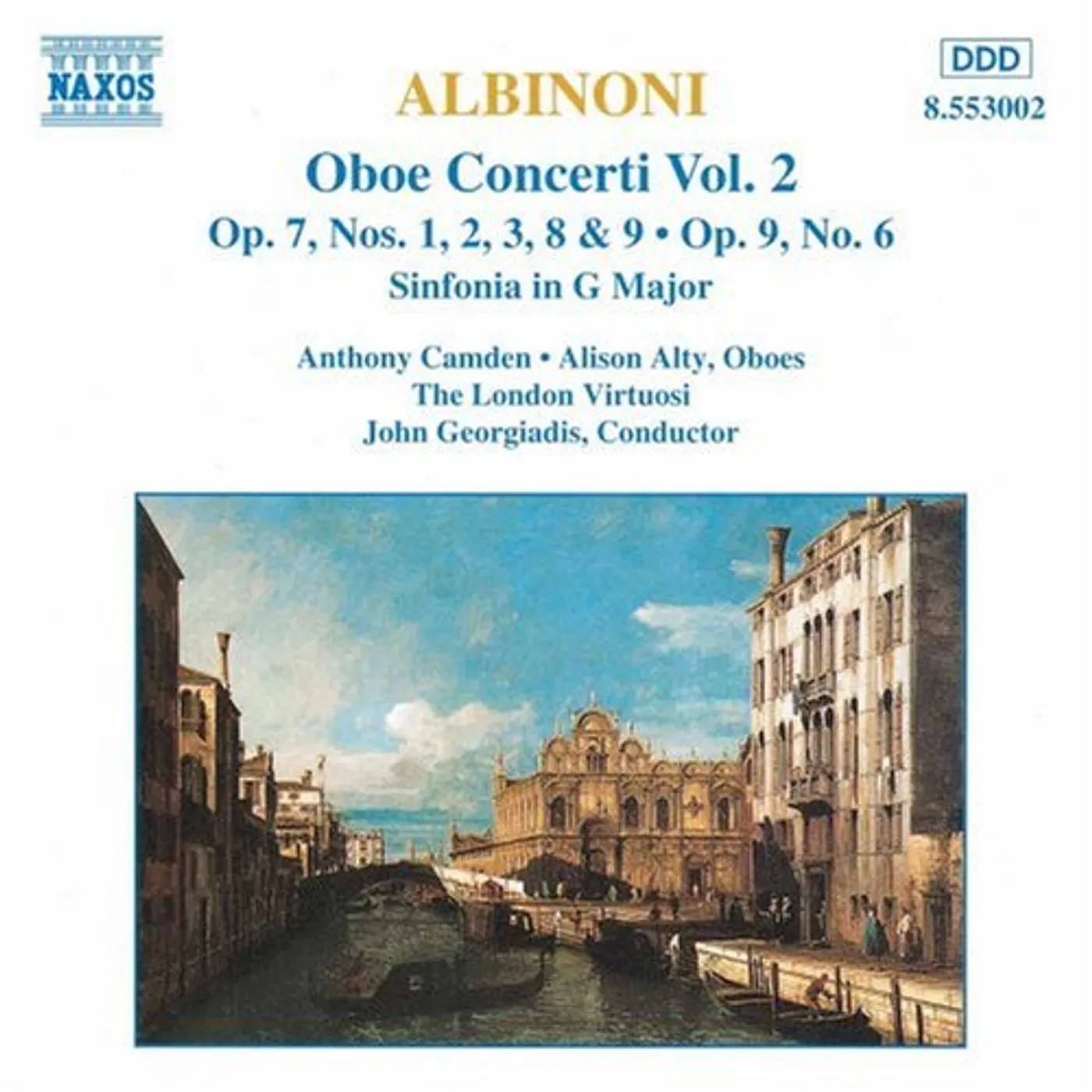 Albinoni OBOE CONCERTOS VOL. 2 CD