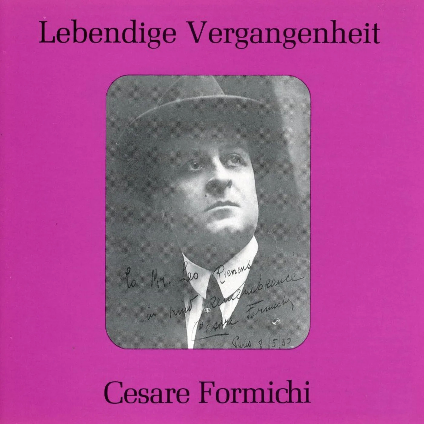 Cesare Formichi ARIAS CD