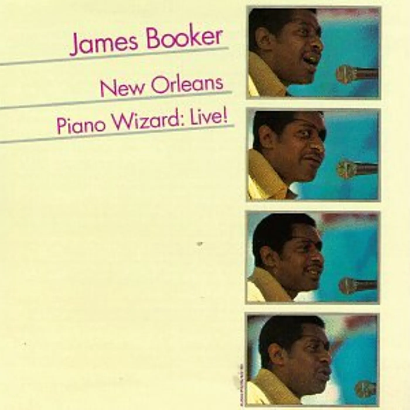 James Booker NEW ORLEANS PIANO WIZARD: LIVE CD